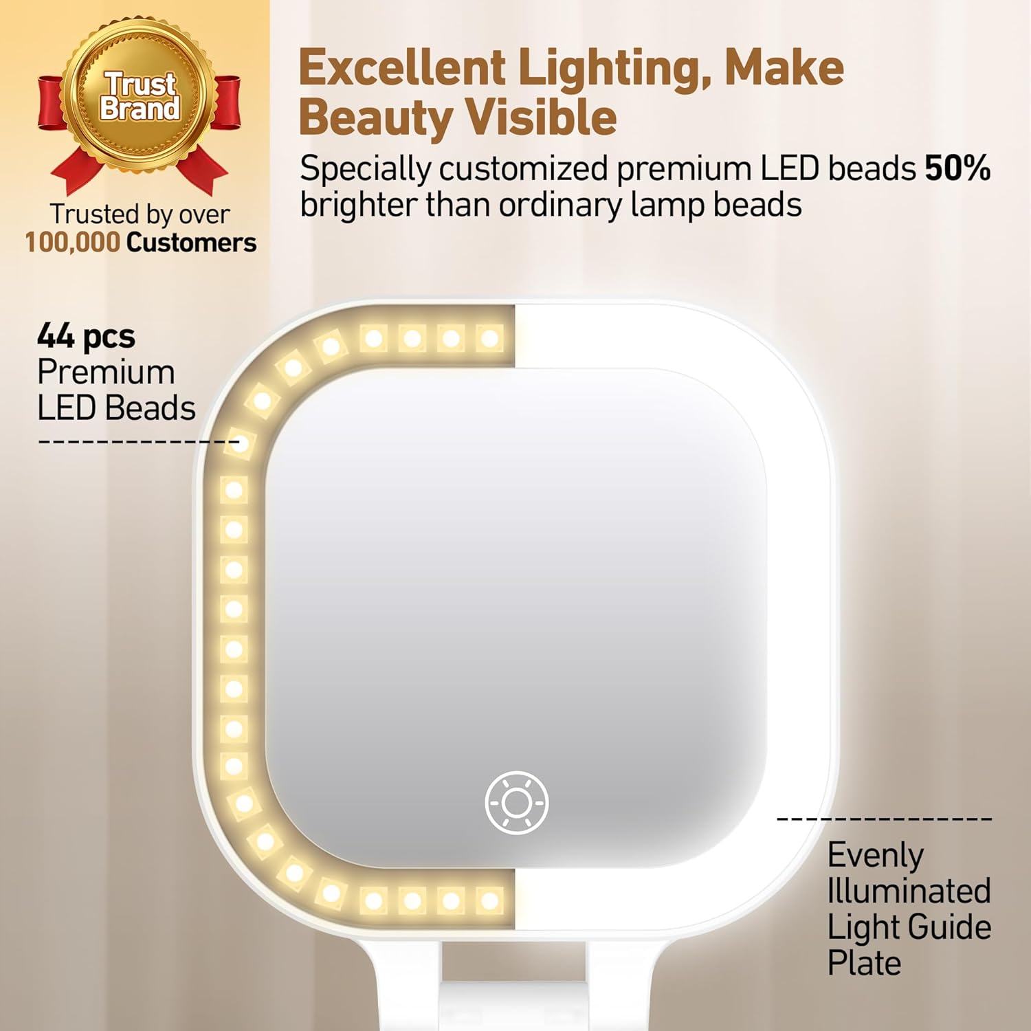 Perfect Travel Mirror with 30x Magnifying Power