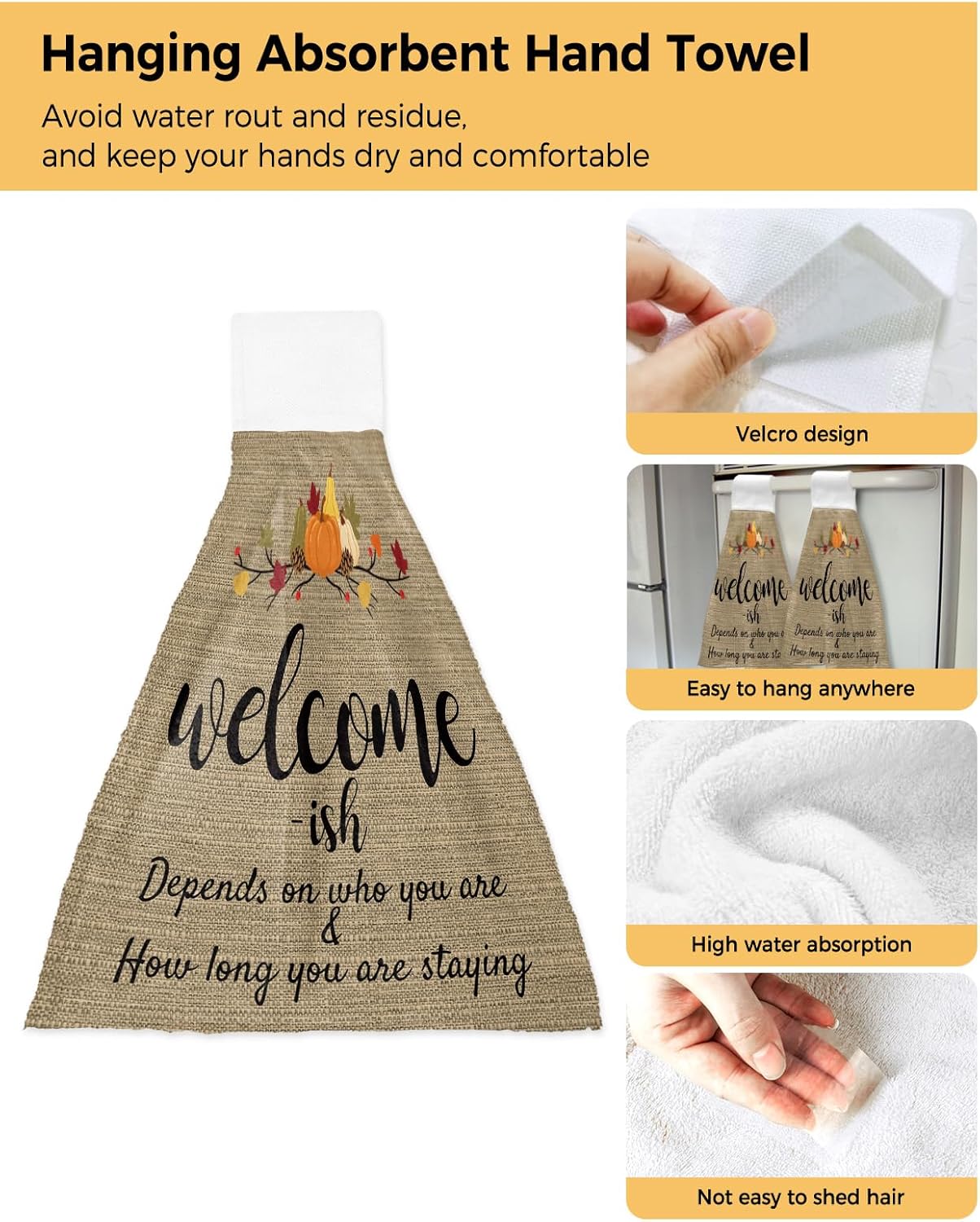 Fall Kitchen Hand Towels 2-Pack