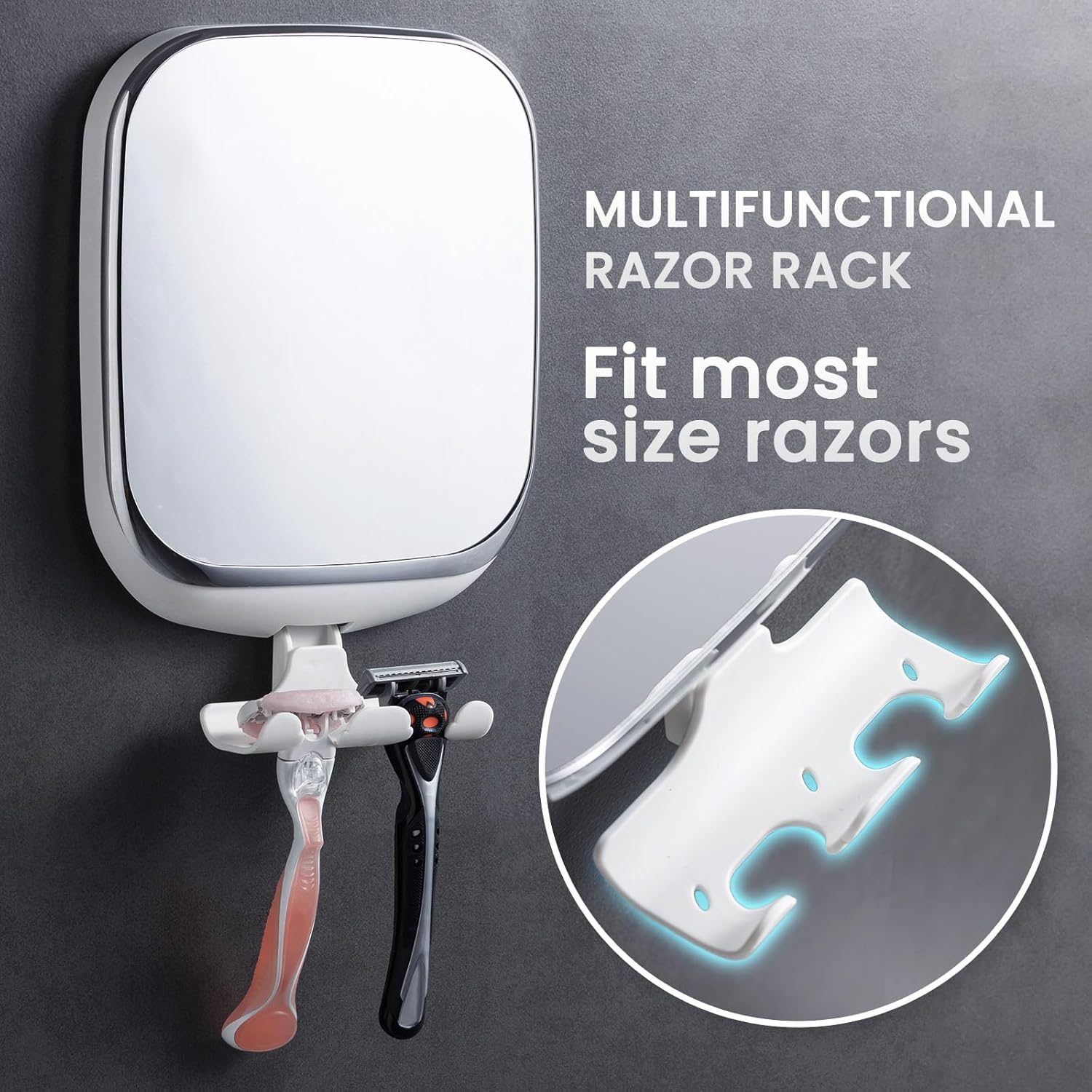 Ergonomic Fog-Free Showers