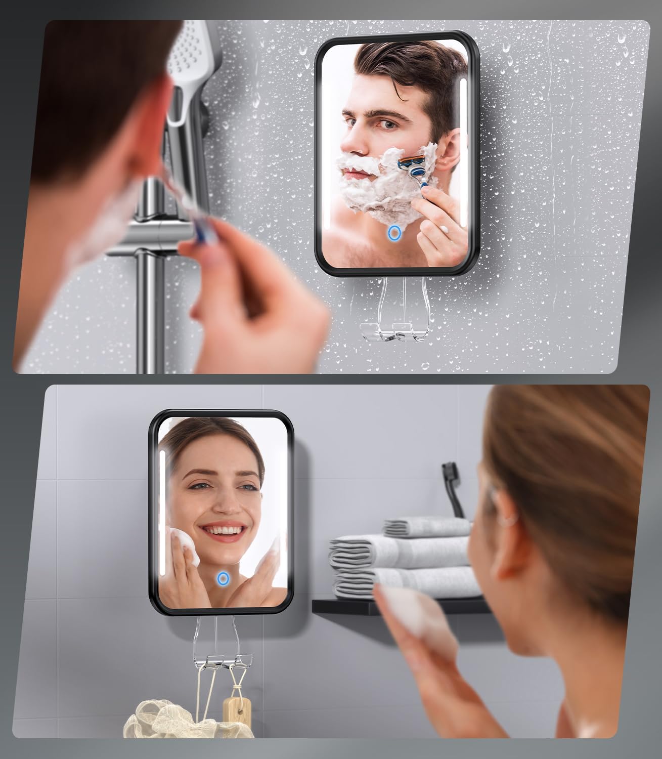 Gospire Heated Shower Mirror with Adjustment
