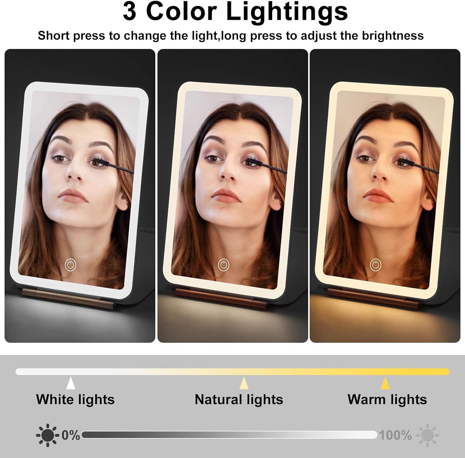 Osteplus Ultra-Thin Pink Travel Makeup Mirror
