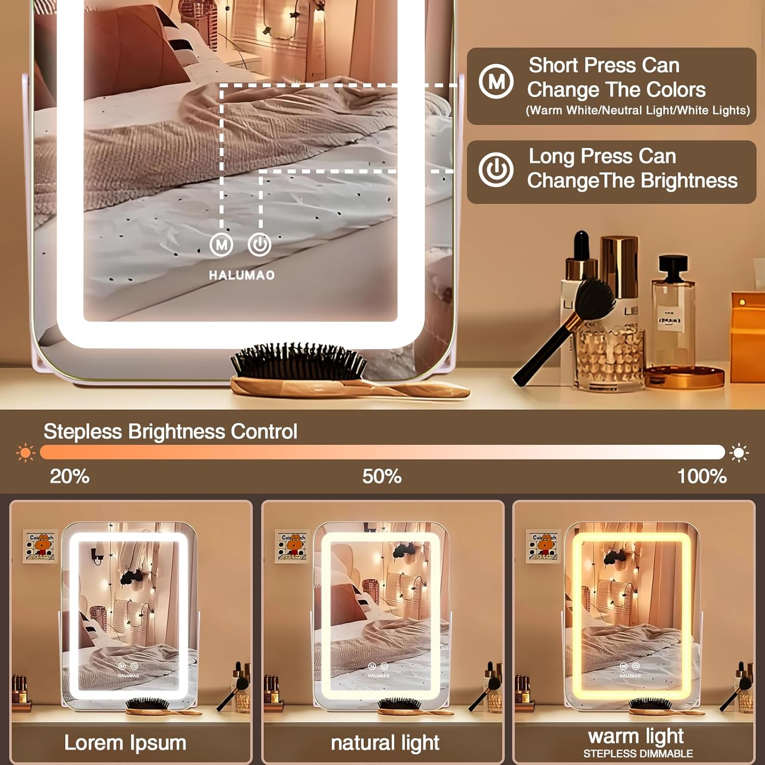 Halumao Vanity Mirror