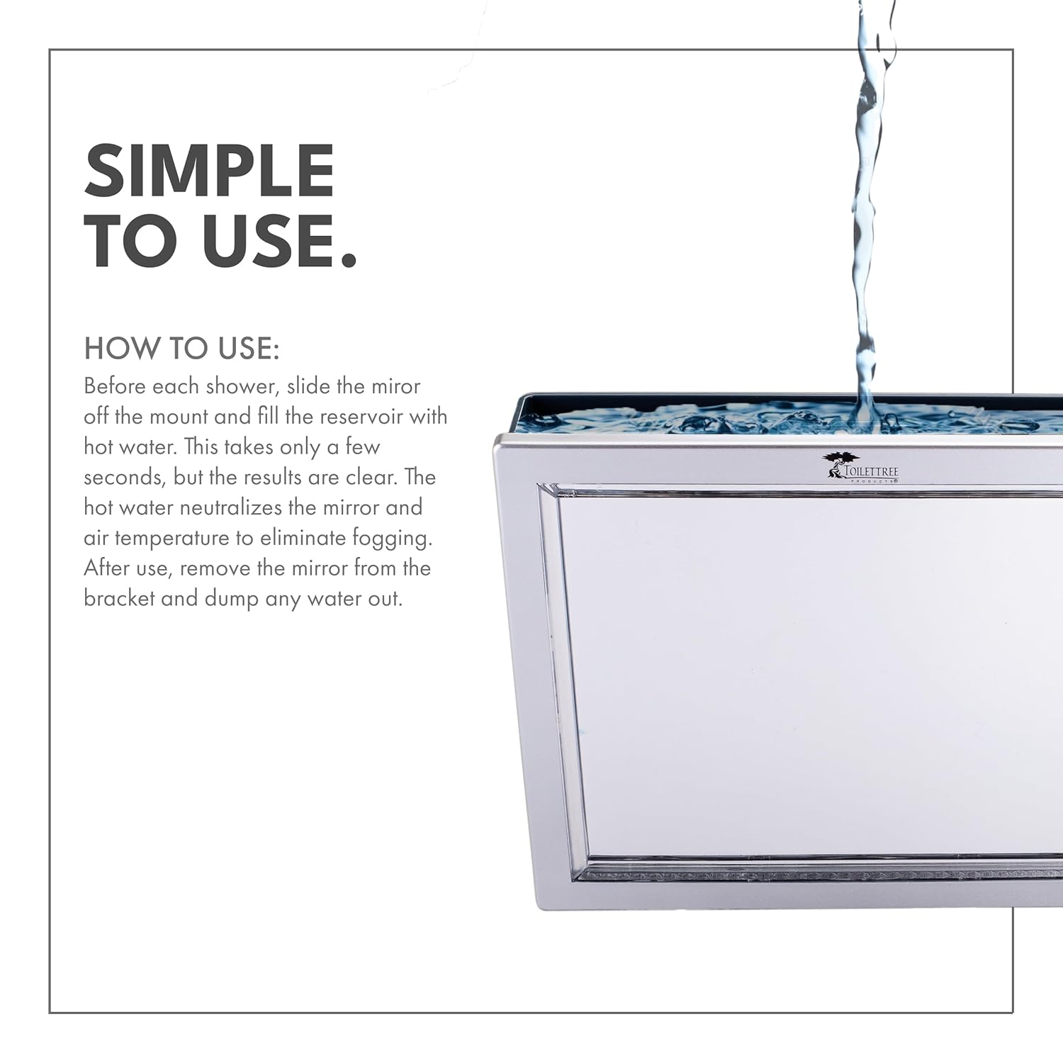 Bath Time Beauty LED Fogless Mirror