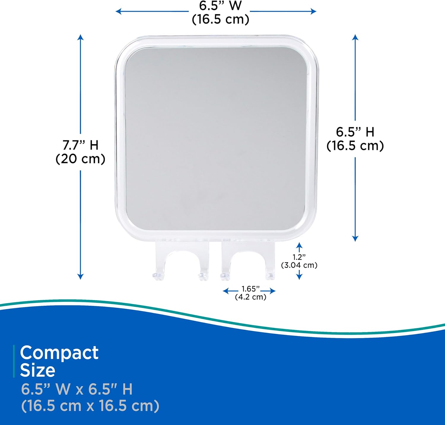 Kenney Fogless Shower Mirror Grey