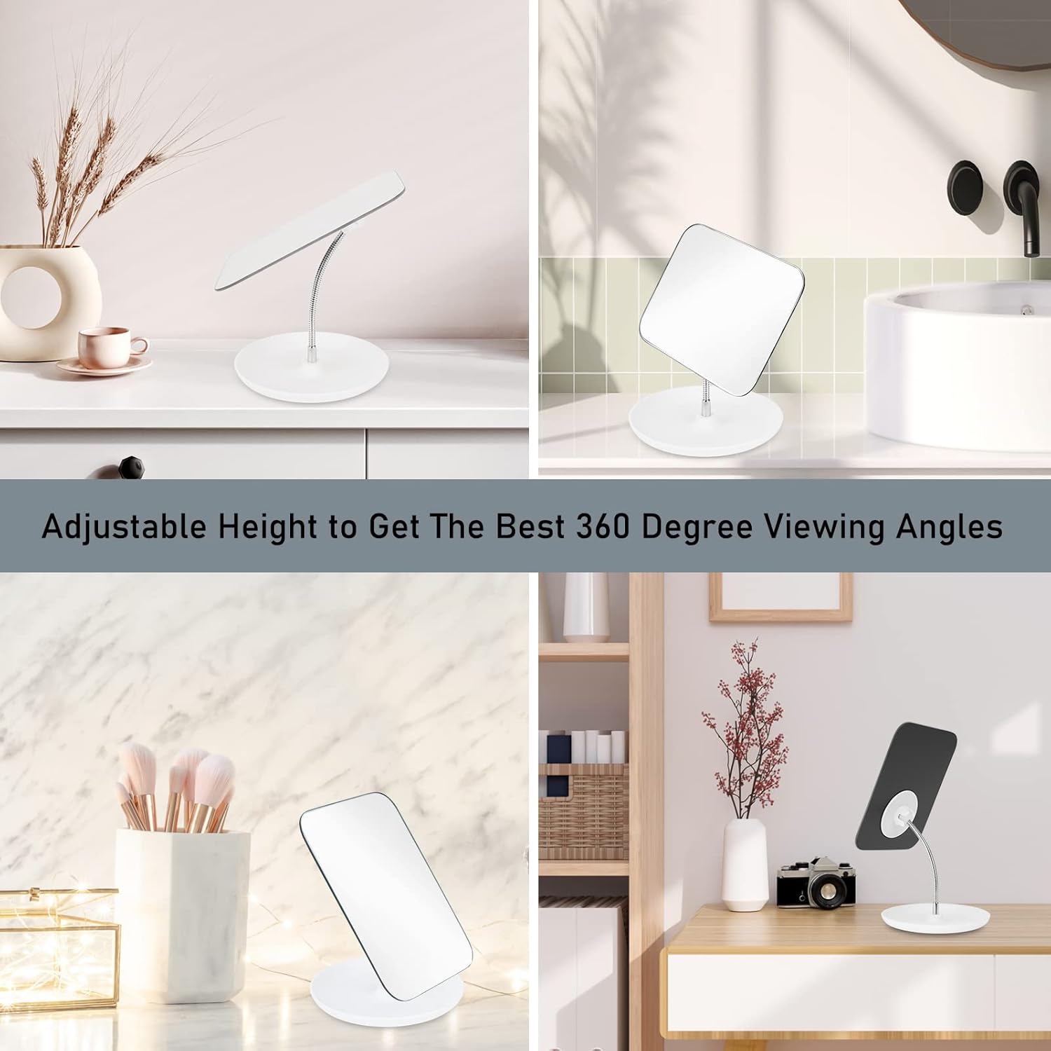 Adjustable Gooseneck Makeup Mirror