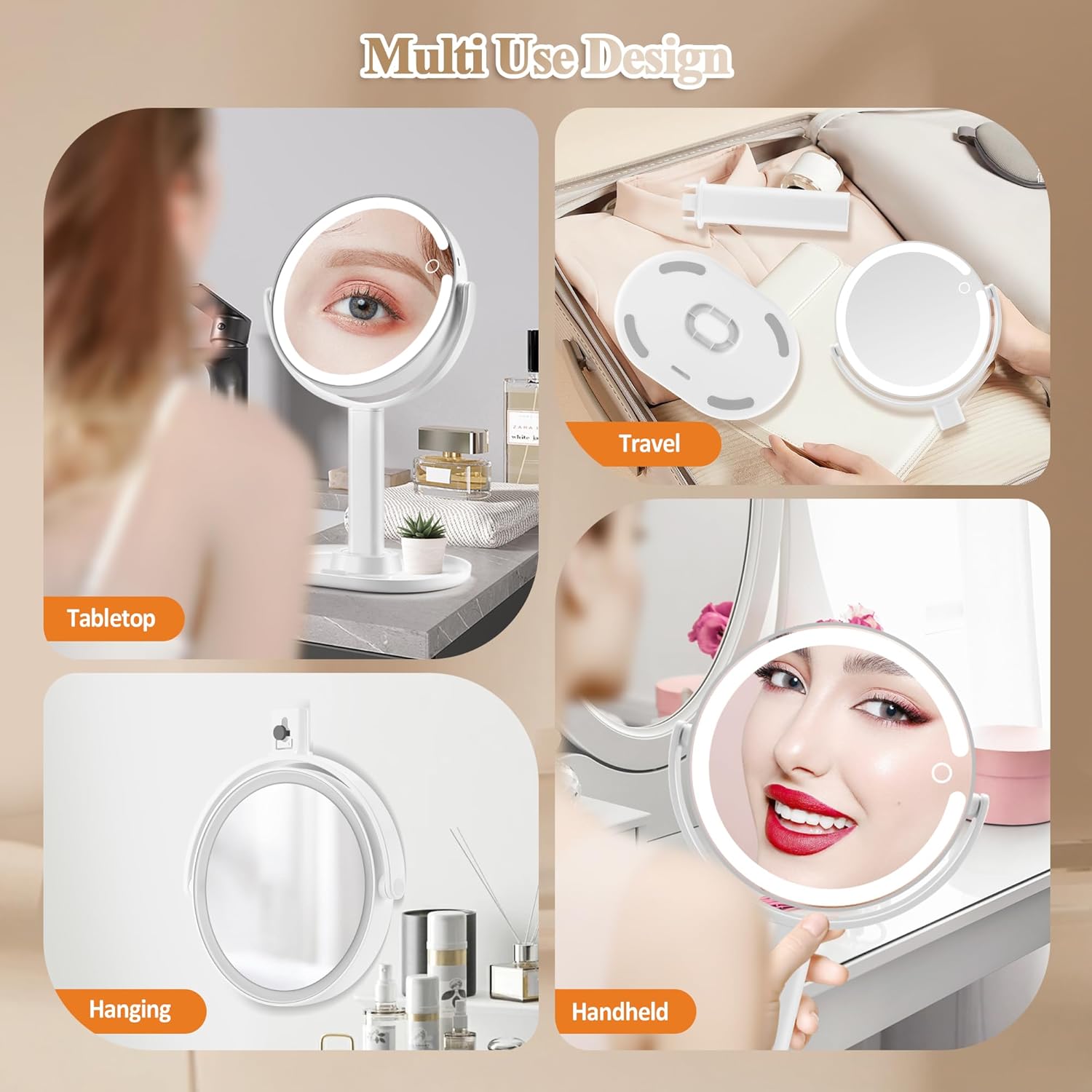 Perfect makeup mirror with stunning lights and magnification