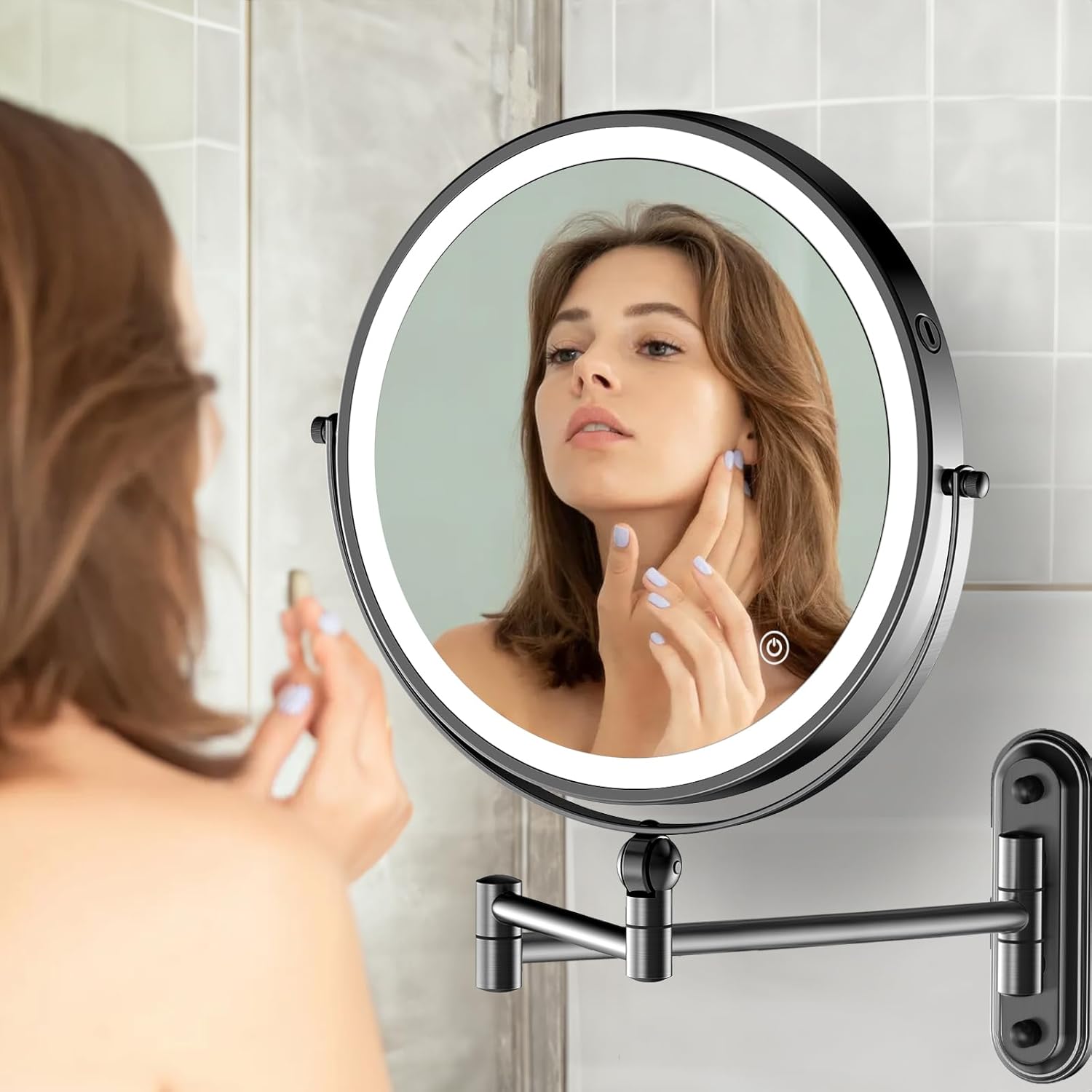 9 Confident Beauty Vanity Mirror with Rechargeable Light Adjustable Features