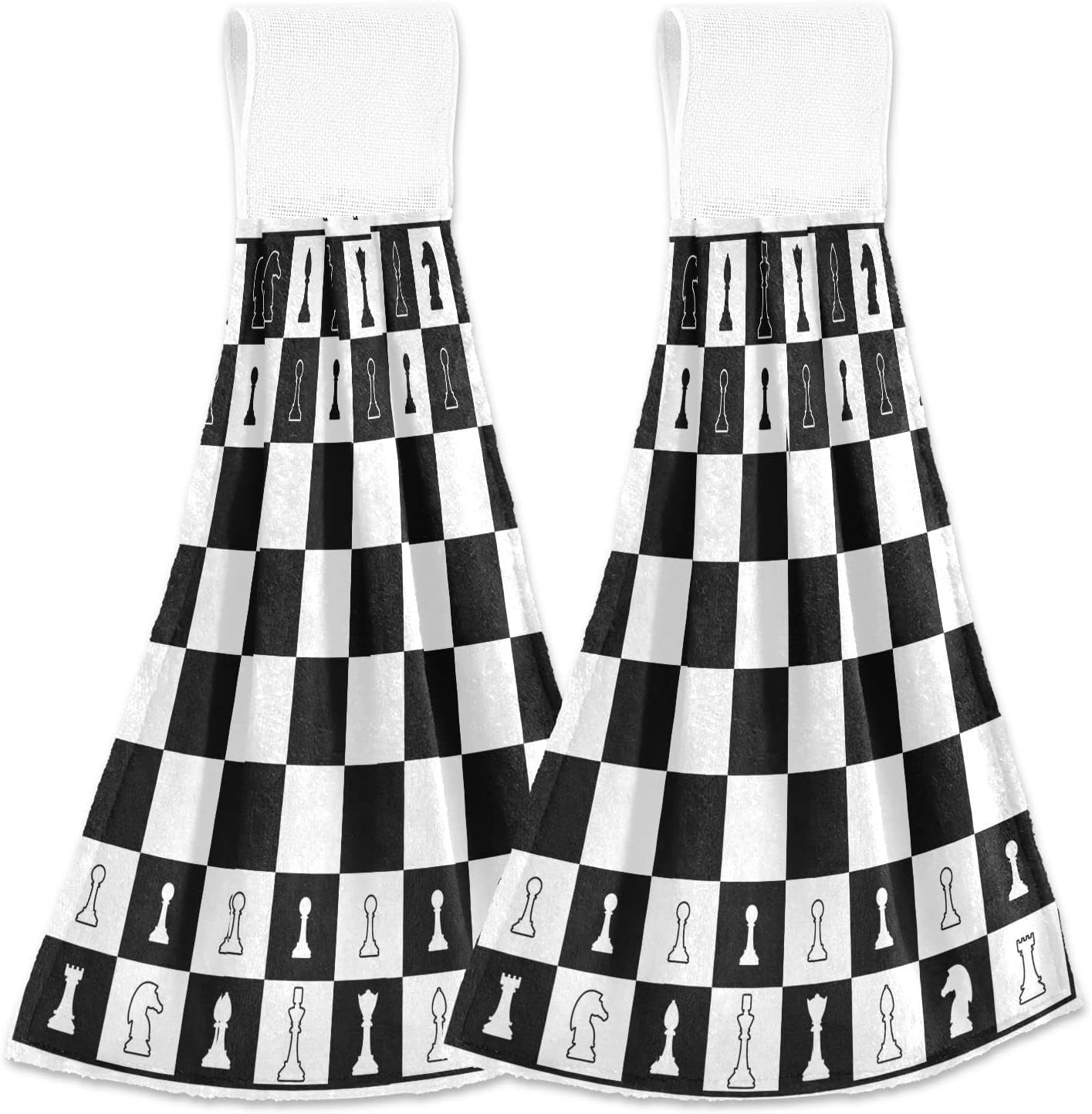 Chess Silhouettes Stay Dry Multi-Functional Kitchen Towels