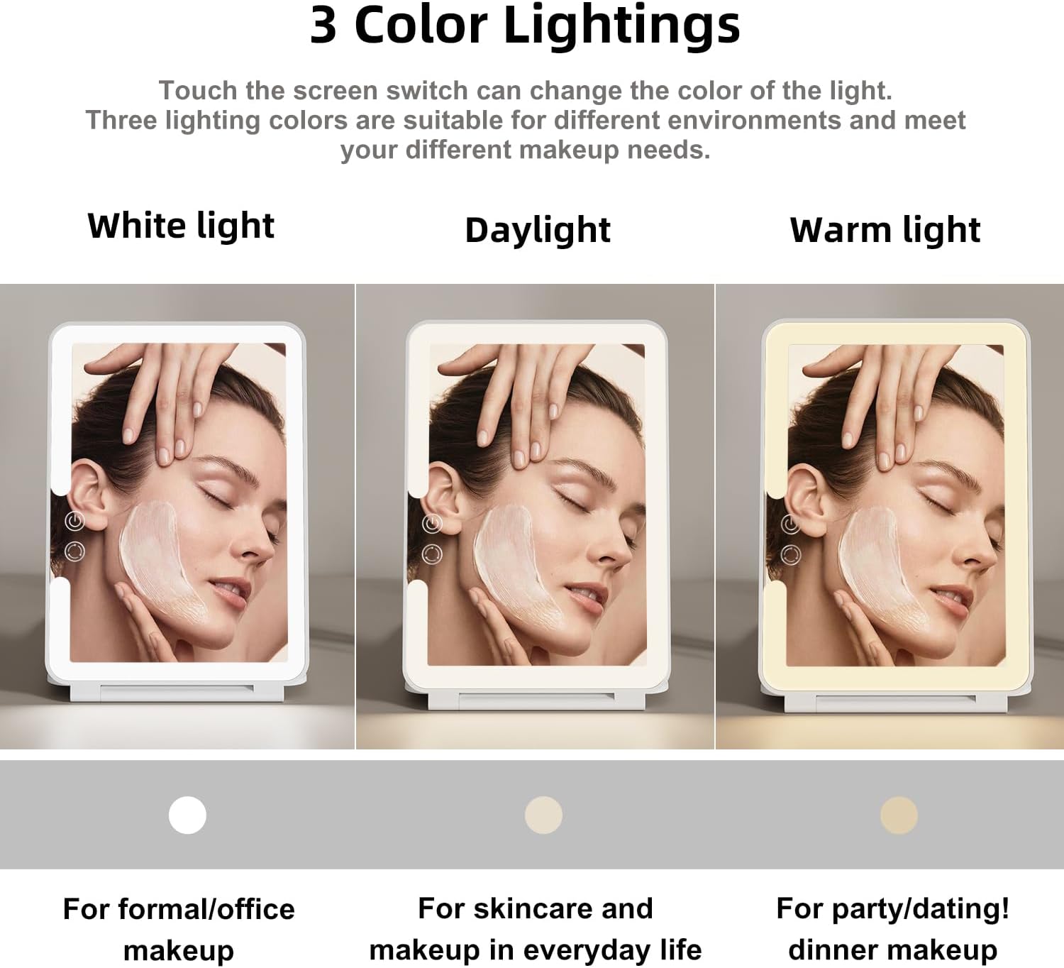 Durable Folding Travel Makeup Mirror