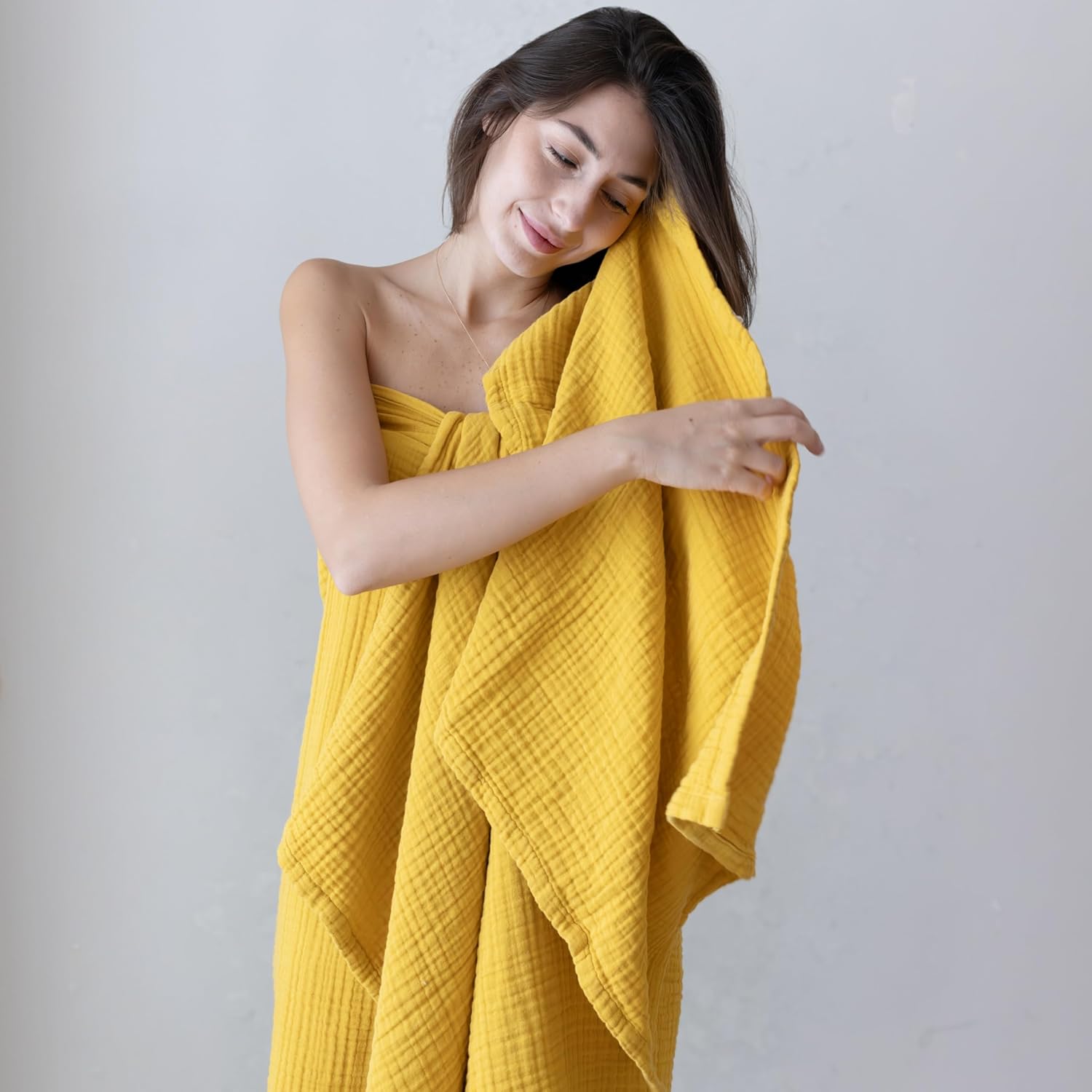 Viva Maison Muslin Towels Luxury Fast-Drying Thin Bath Towels