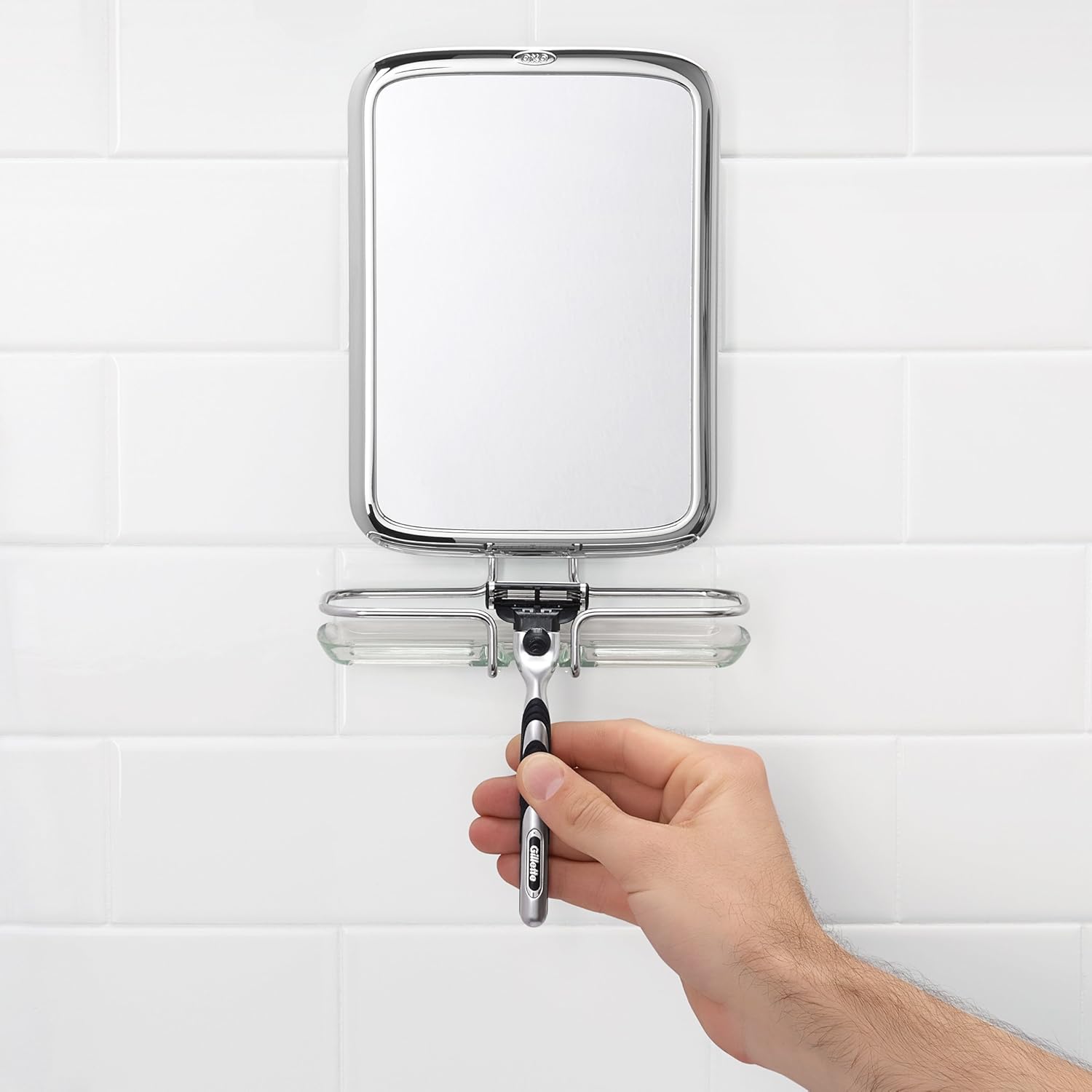 OXO Good Grips Fogless Shower MirrorShower-Fog-Resistant