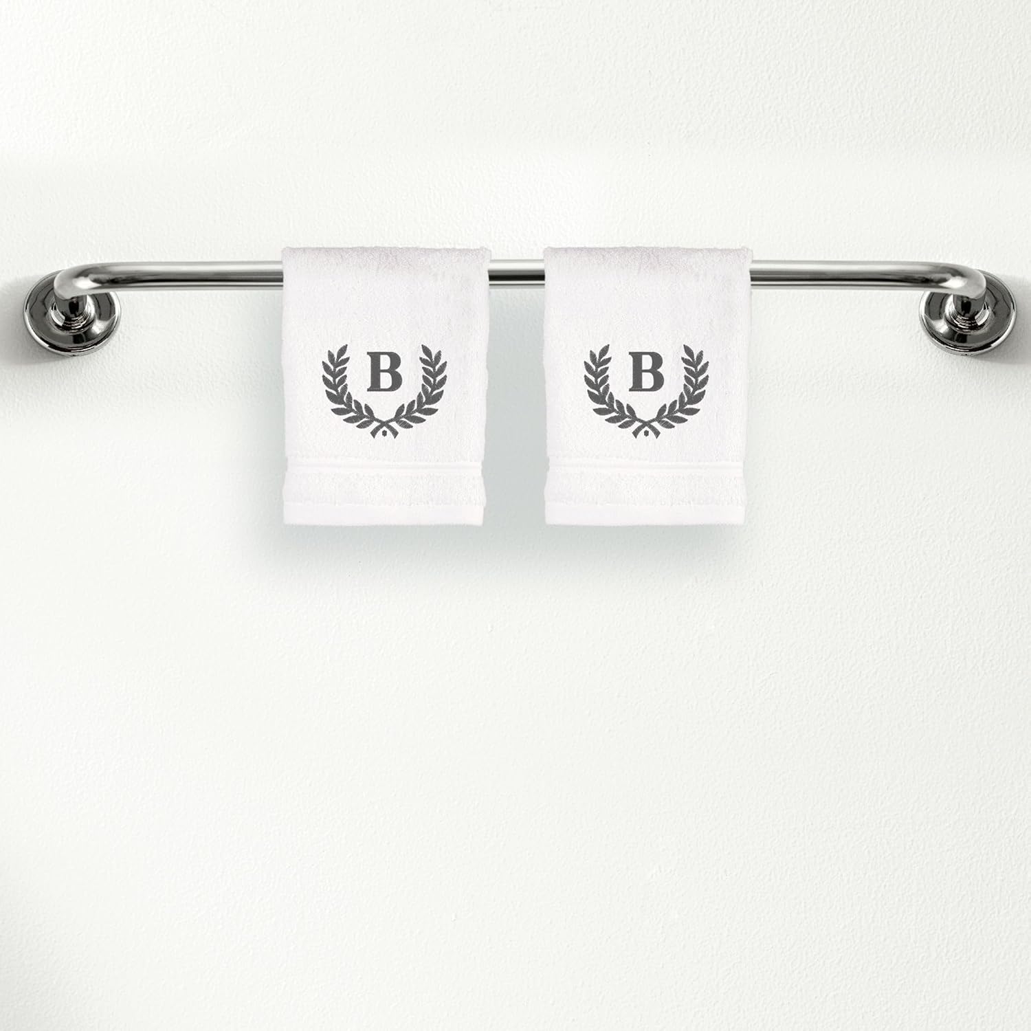 Personalized Monogrammed Washcloths Set for Gifts Homes