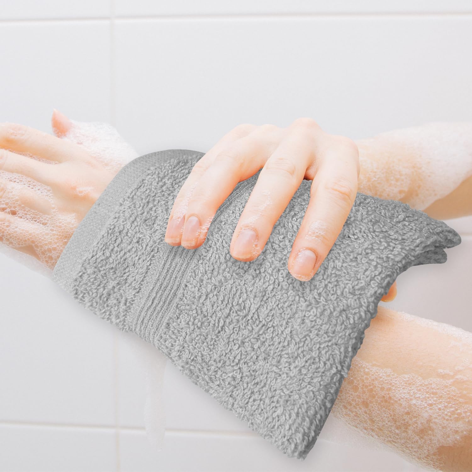 High-Rise Stripe Washcloth Set