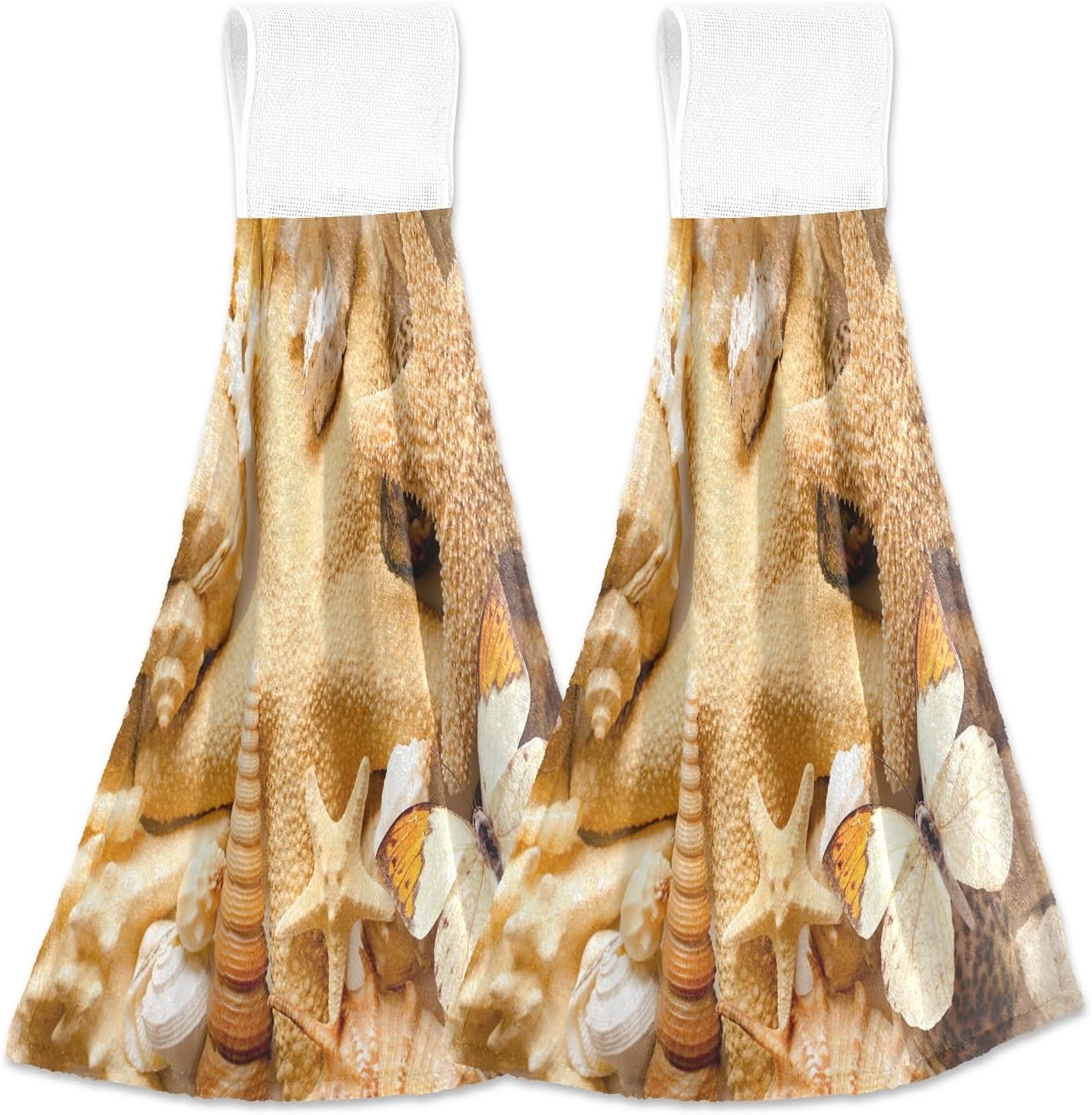 Corcal Sand Summer Hand Towels by SLHKPNS
