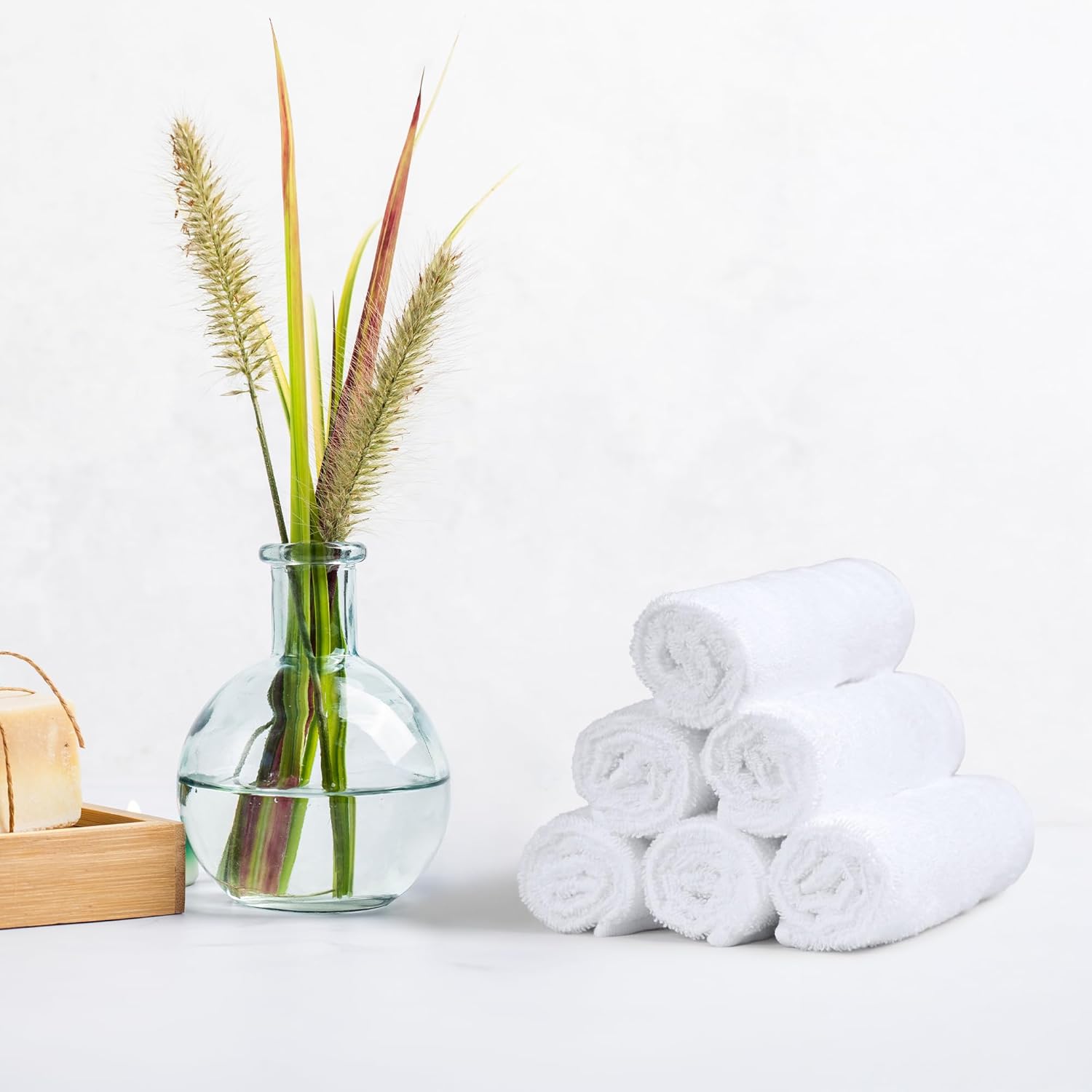 100 Cotton Washcloth for Bathroom Eco-Friendly Durable Fast-Drying Soft Reusable
