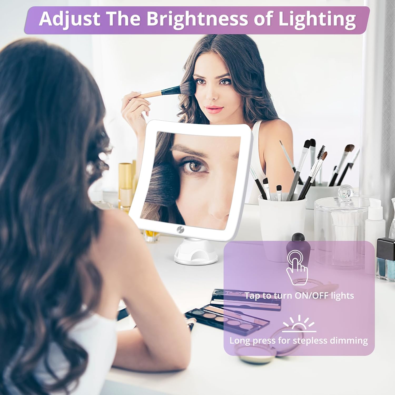 30X Lifelike Magnifying Mirror with Lights