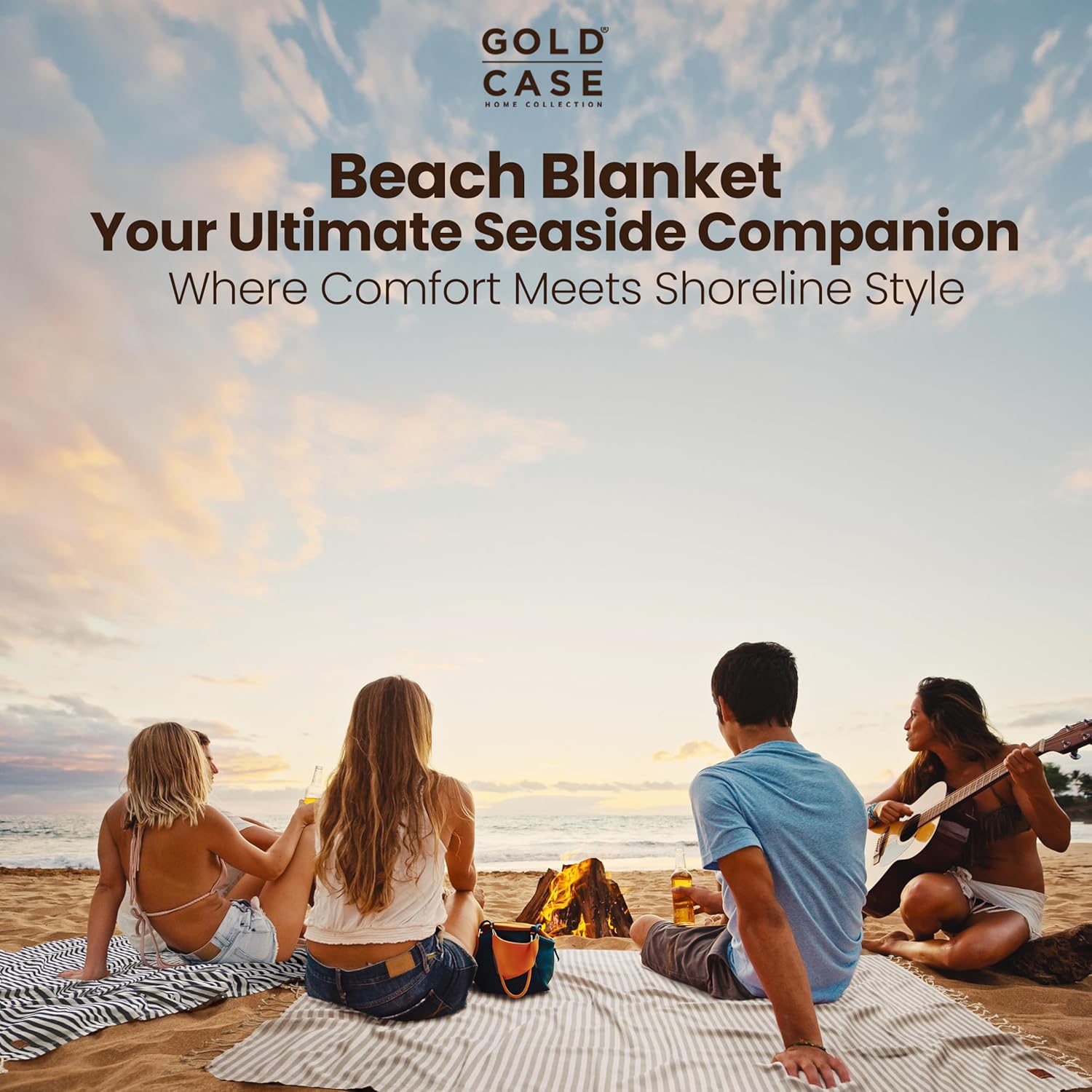 5-Piece Set of Lightweight Turkish Beach Towels