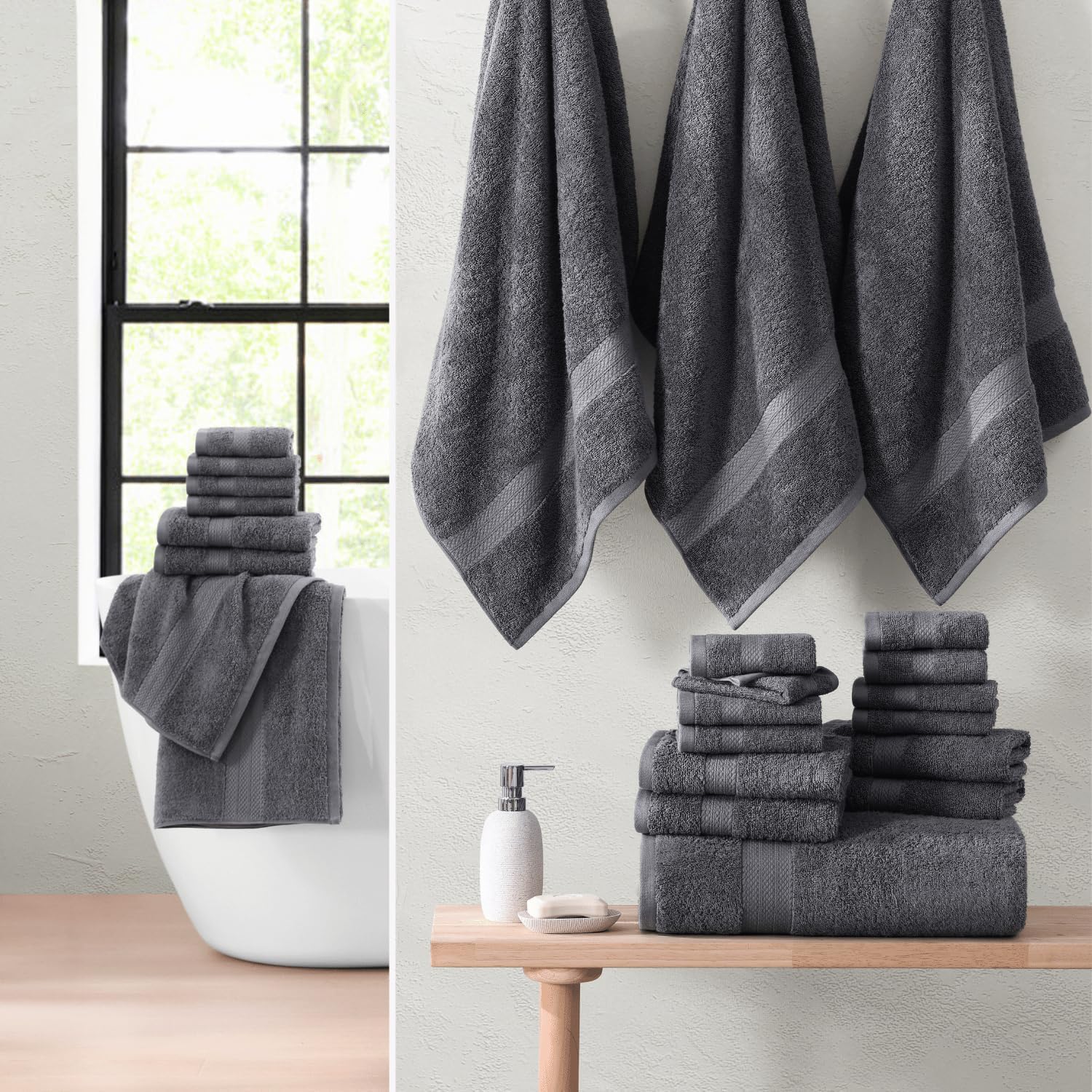 24-Piece Bath Towel Set for Luxurious Living