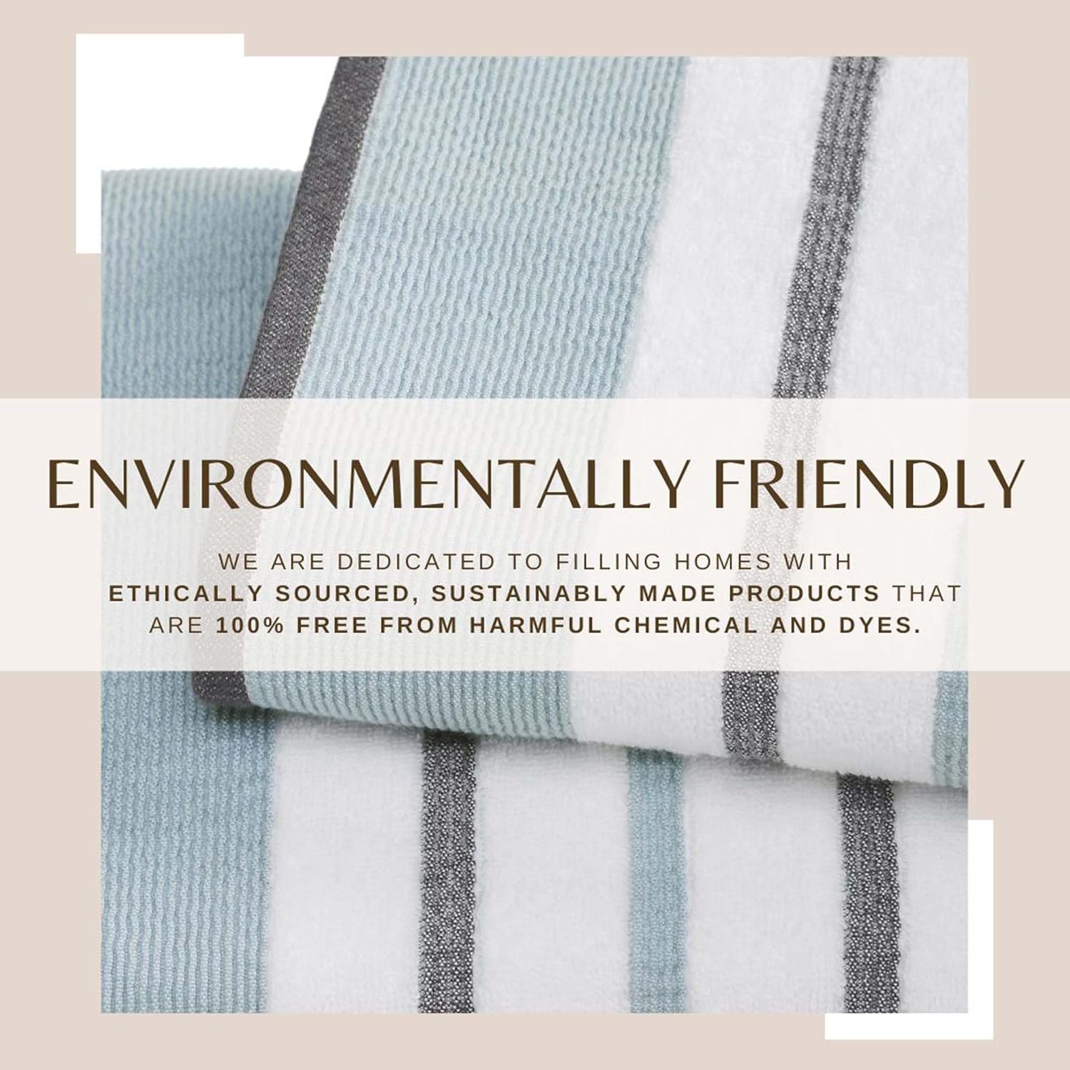 Luxurious Bath Towels Set - Combed Cotton 68x35 EucalyptusGrey