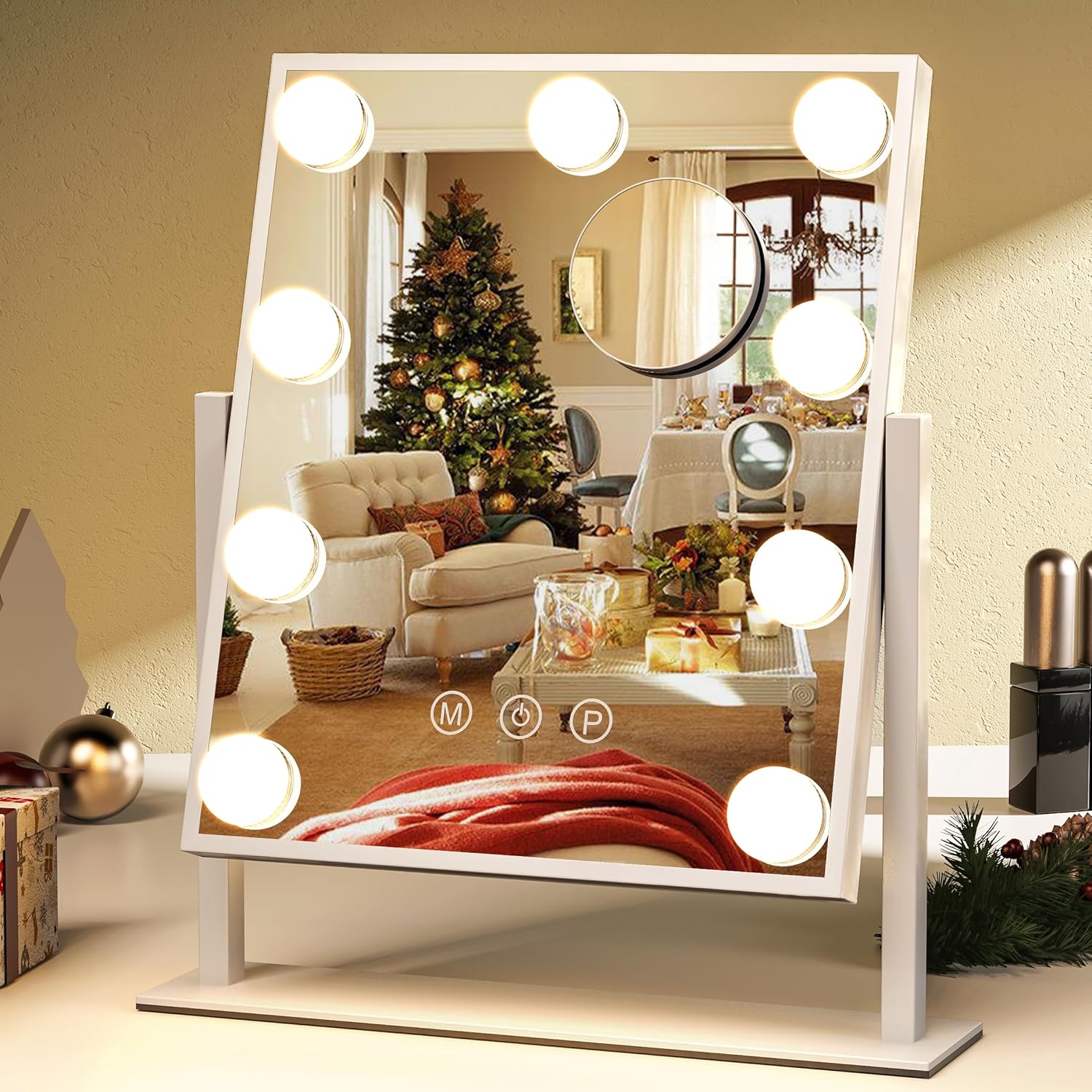 ZL ZELing Light-Up Vanity Mirror with Adjustable Magnification and Smart Touch