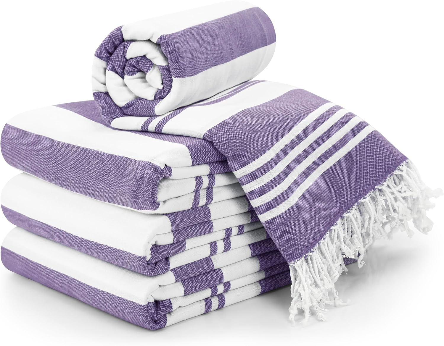 Utopia Towels - 4 Pack Turkish Beach Towels 40 x 72 inches