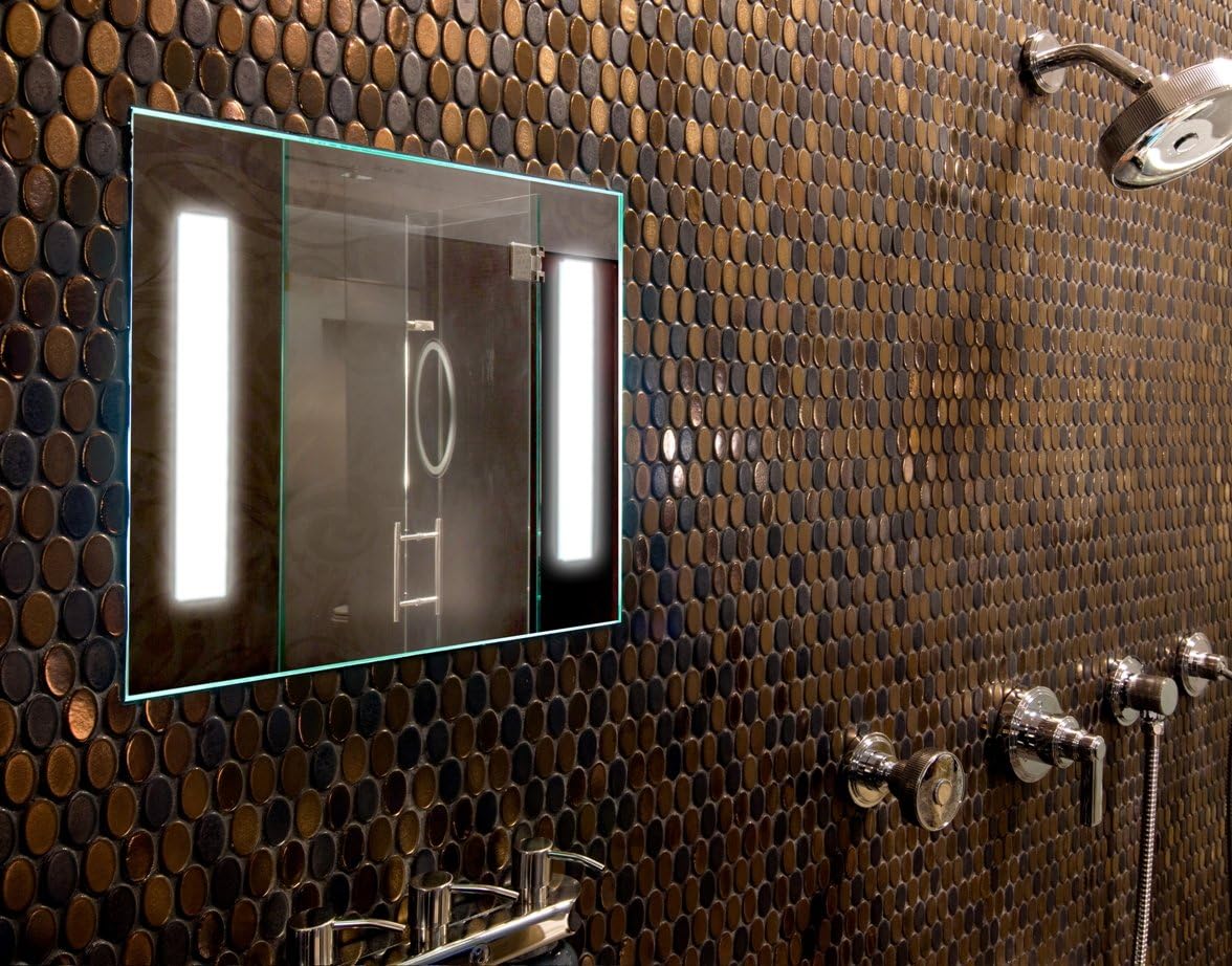 ClearMirror shower showerlite fog-free mirror with 5000k led