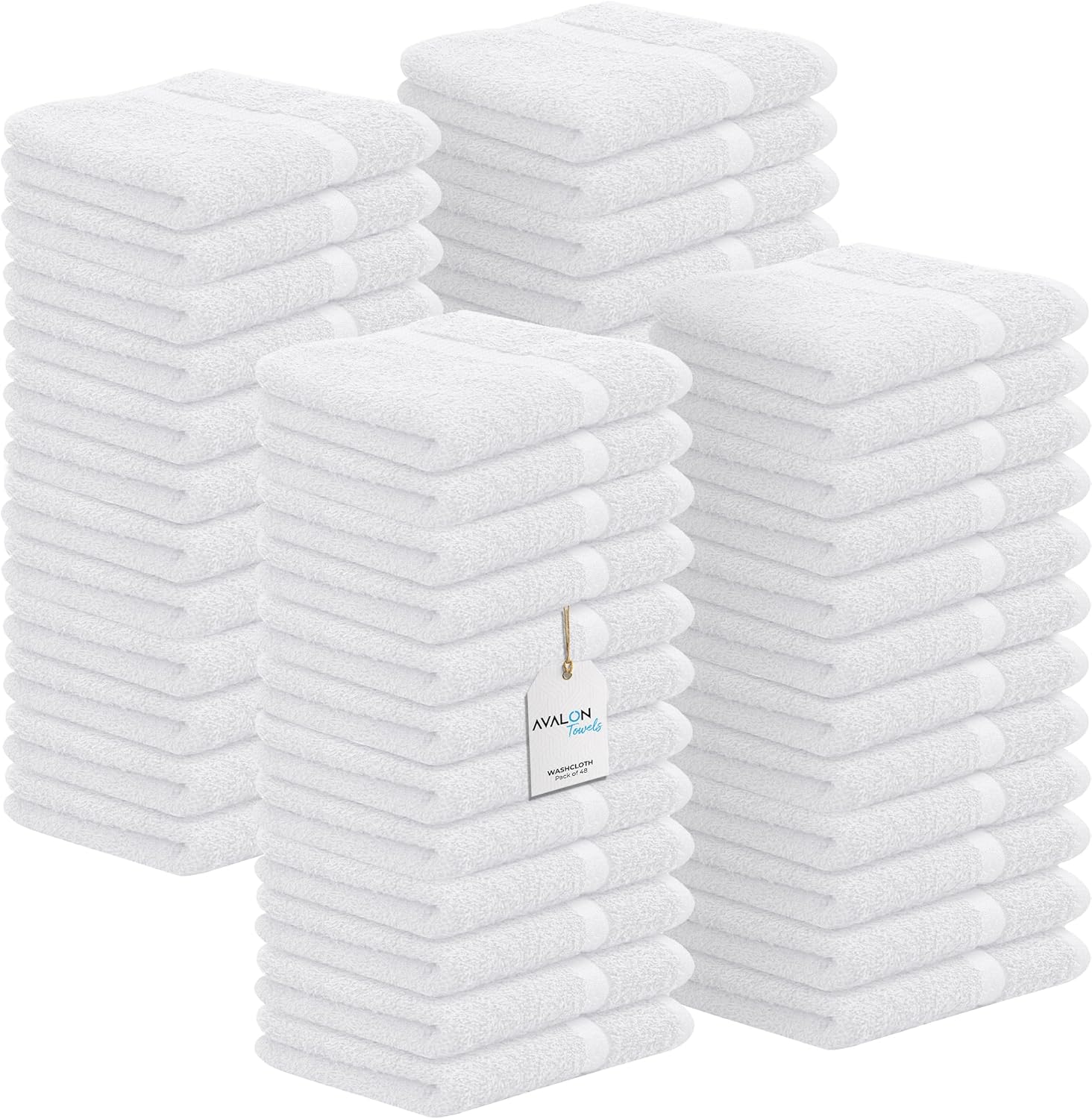 Premium 12x12 Cotton Washcloths