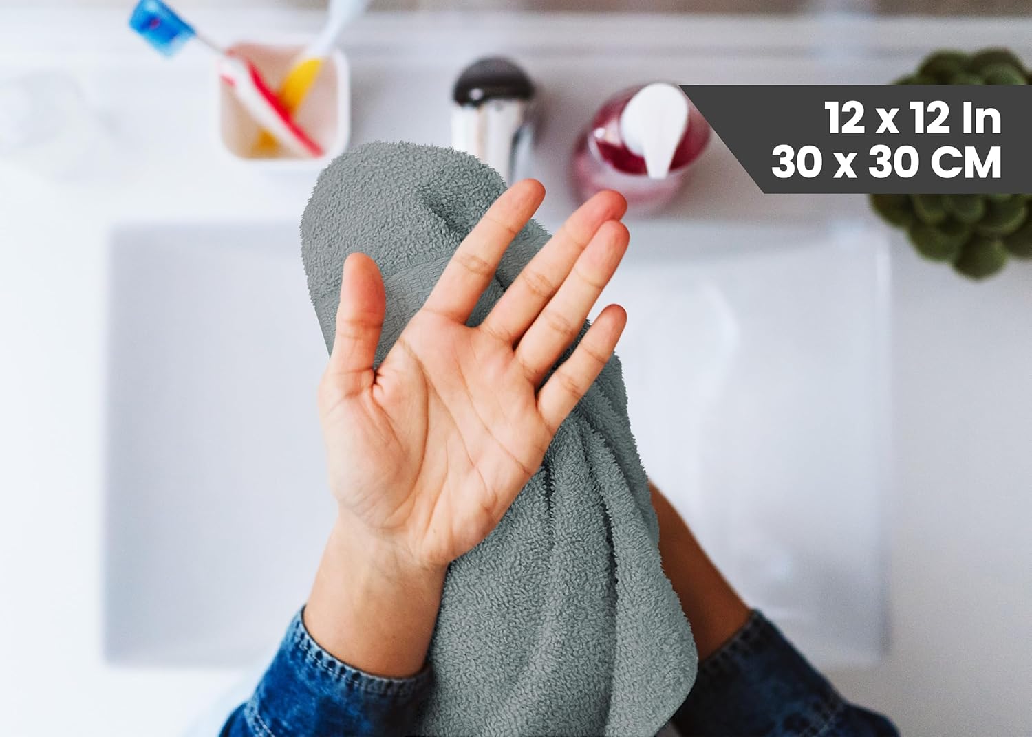 Utopia Towels 12-Piece Premium Washcloth Set for Home and Beyond