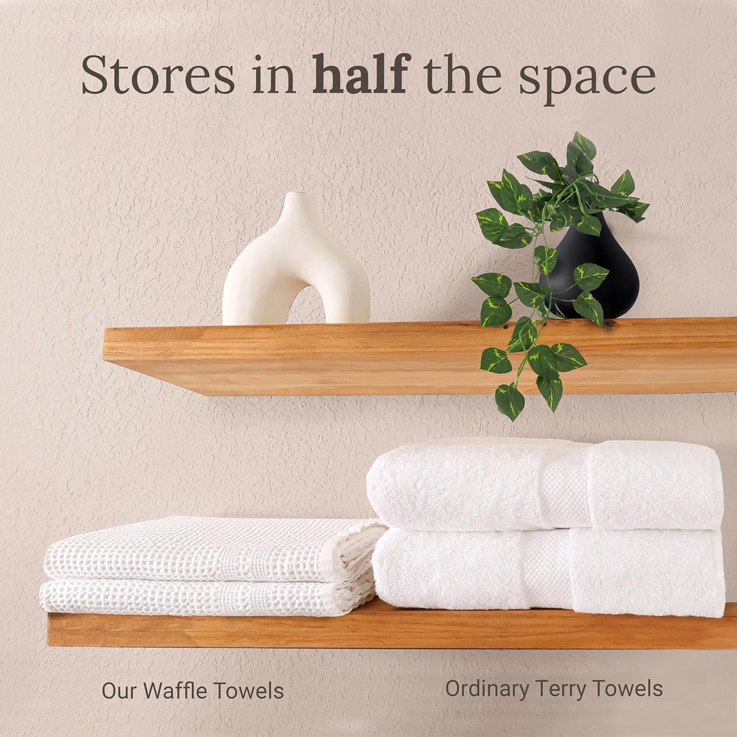Gilden Tree Waffle Towels Quick-Dry Lint-Free Oversized