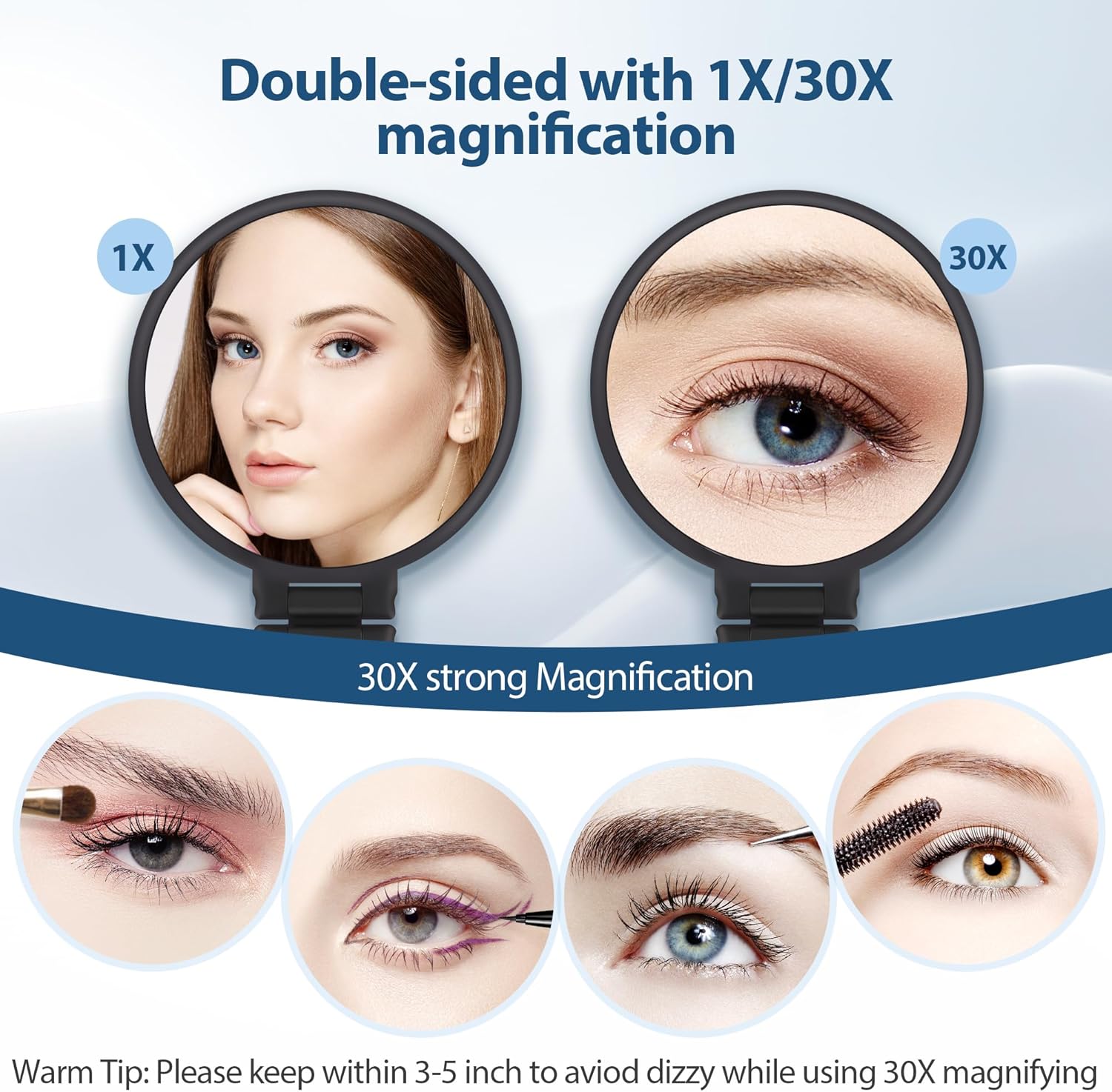 B Beauty Planet 30X Double Sided Magnifying Mirror