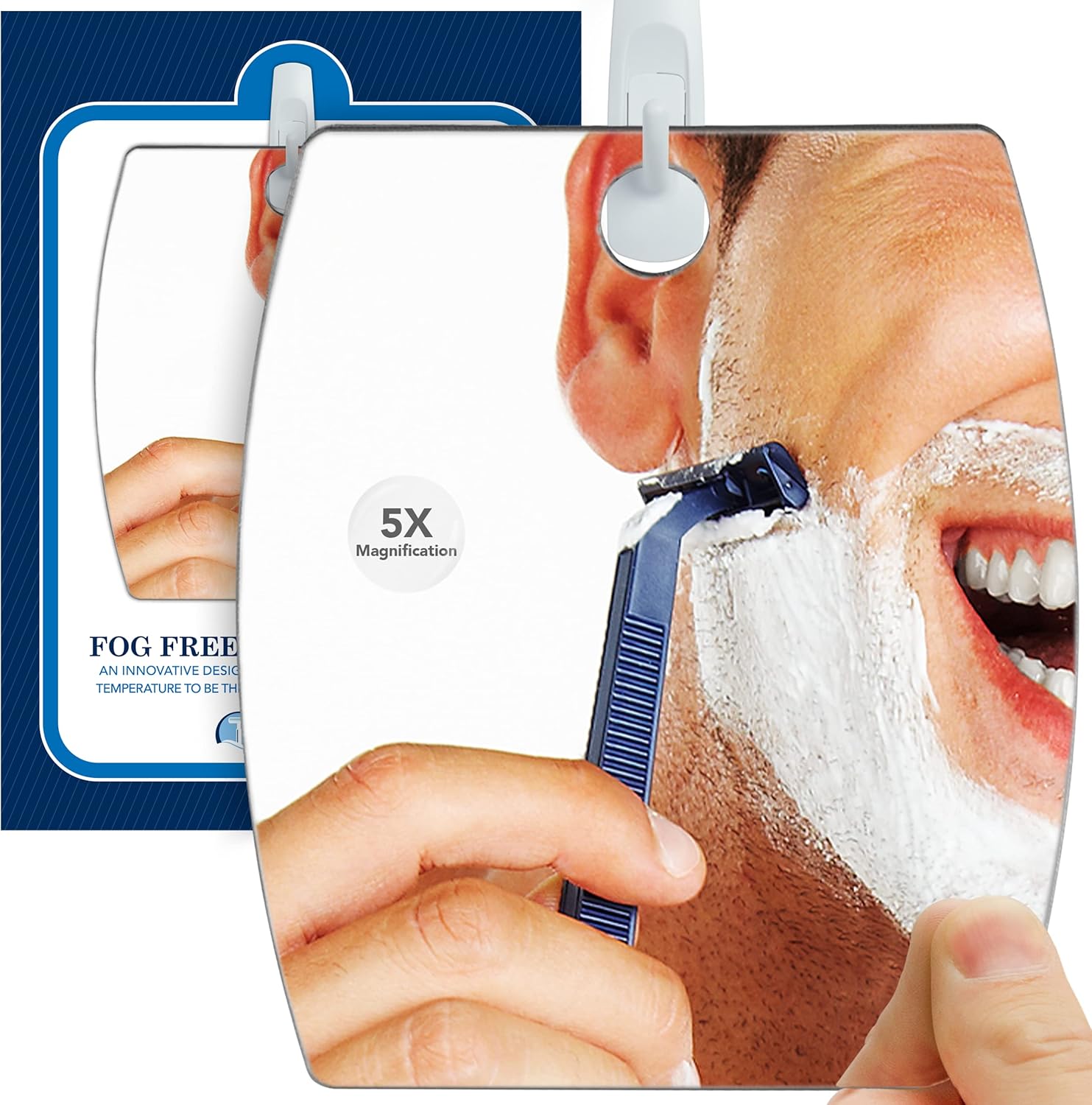 Fog-Free Magnifying Mirror Curved Design Easy Shaving Experience Long-Lasting Design