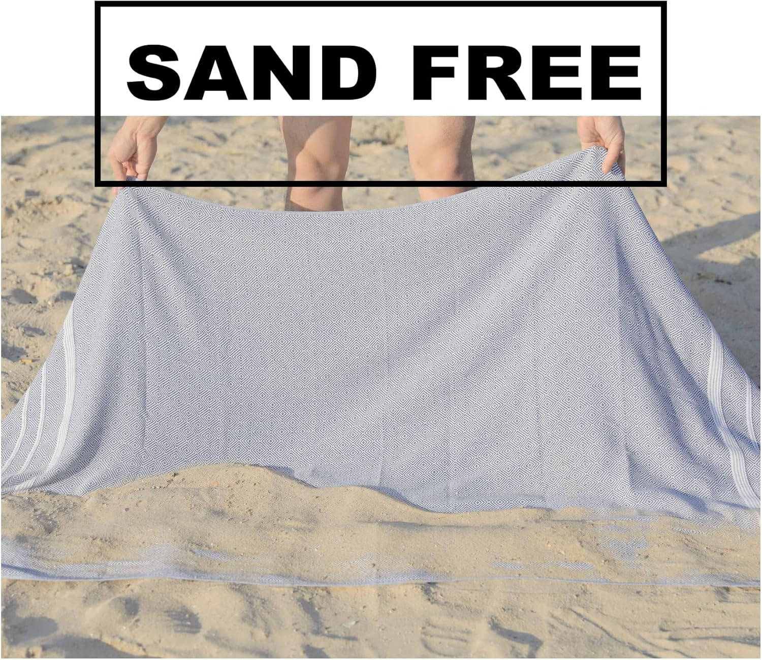 2-Piece Beach TowelsQuick Dry Sand-FreeLightweightPool Beach Uses