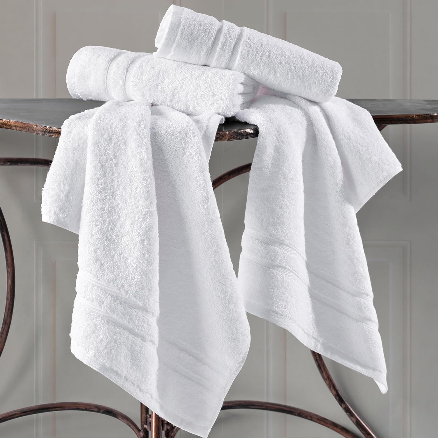 Luxury Turkish Cotton Hand Towels Extra Soft Hawmam Linen White Bath Set