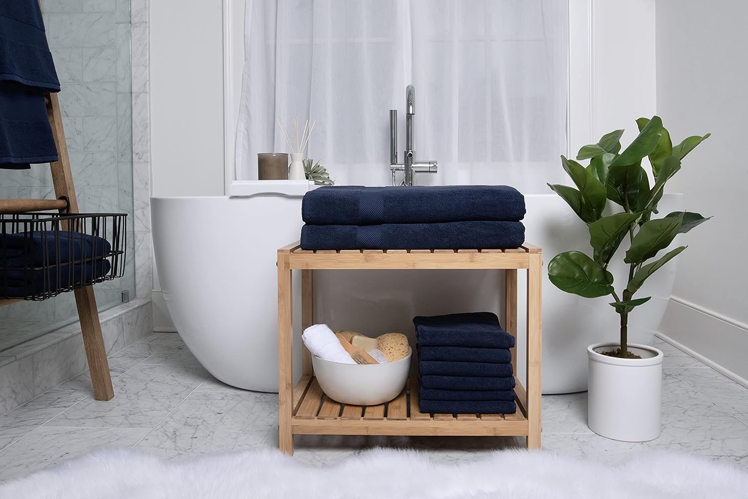 COTTON CRAFT Luxury Bath Sheets - 2-Pack
