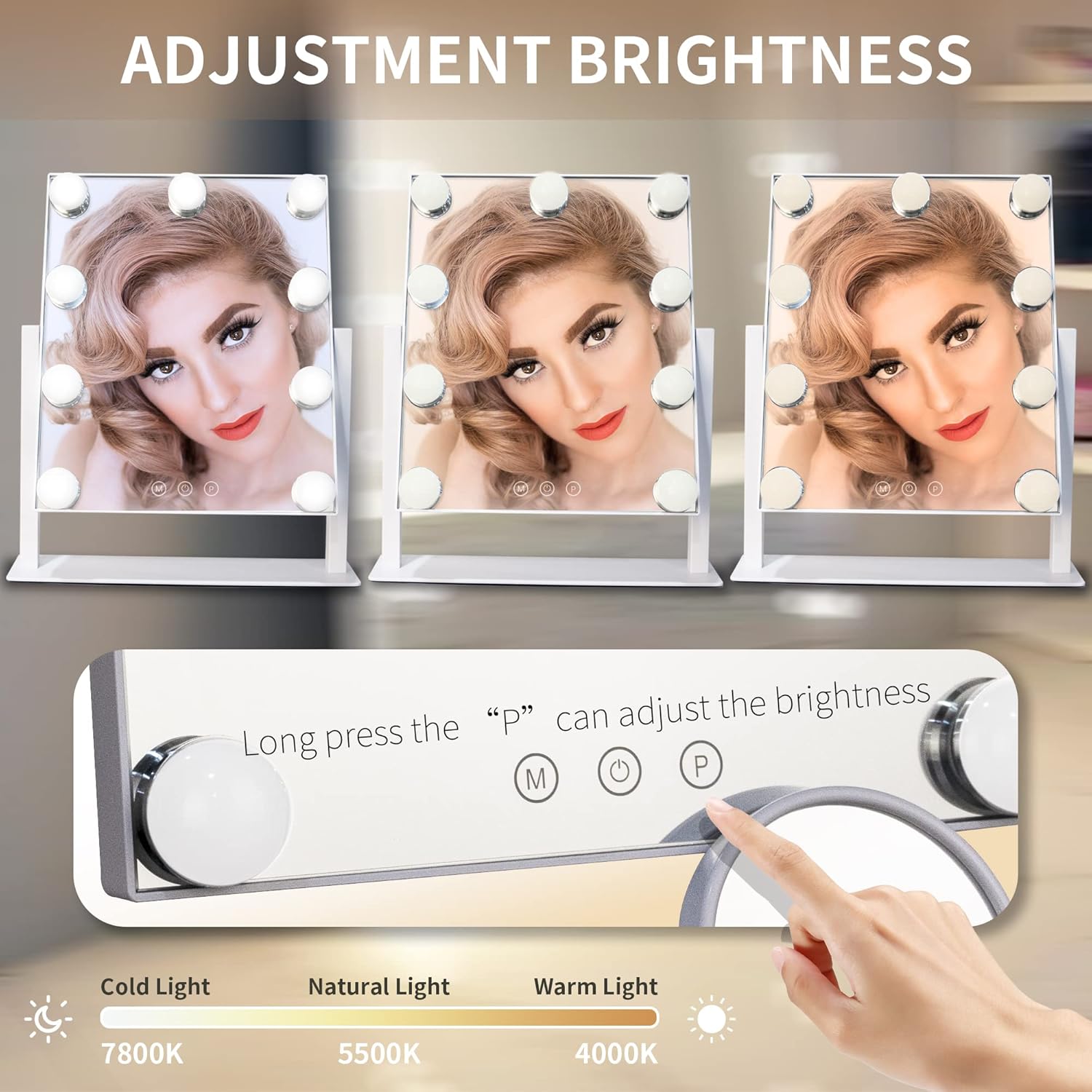 Tru-Glow Lightning SystemMakeup Mirror