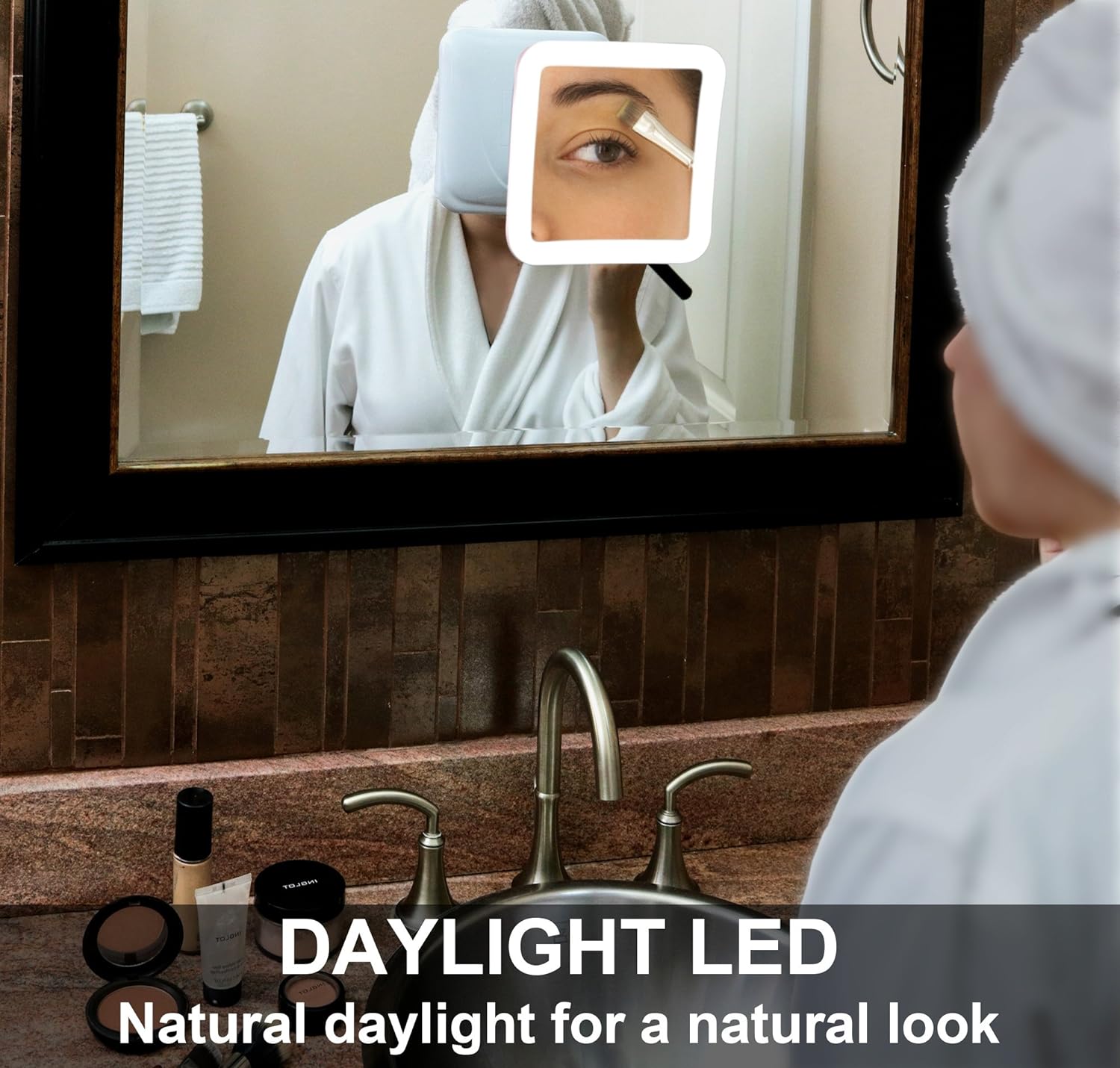 Fancii 10X Magnifying Lighted Makeup Mirror
