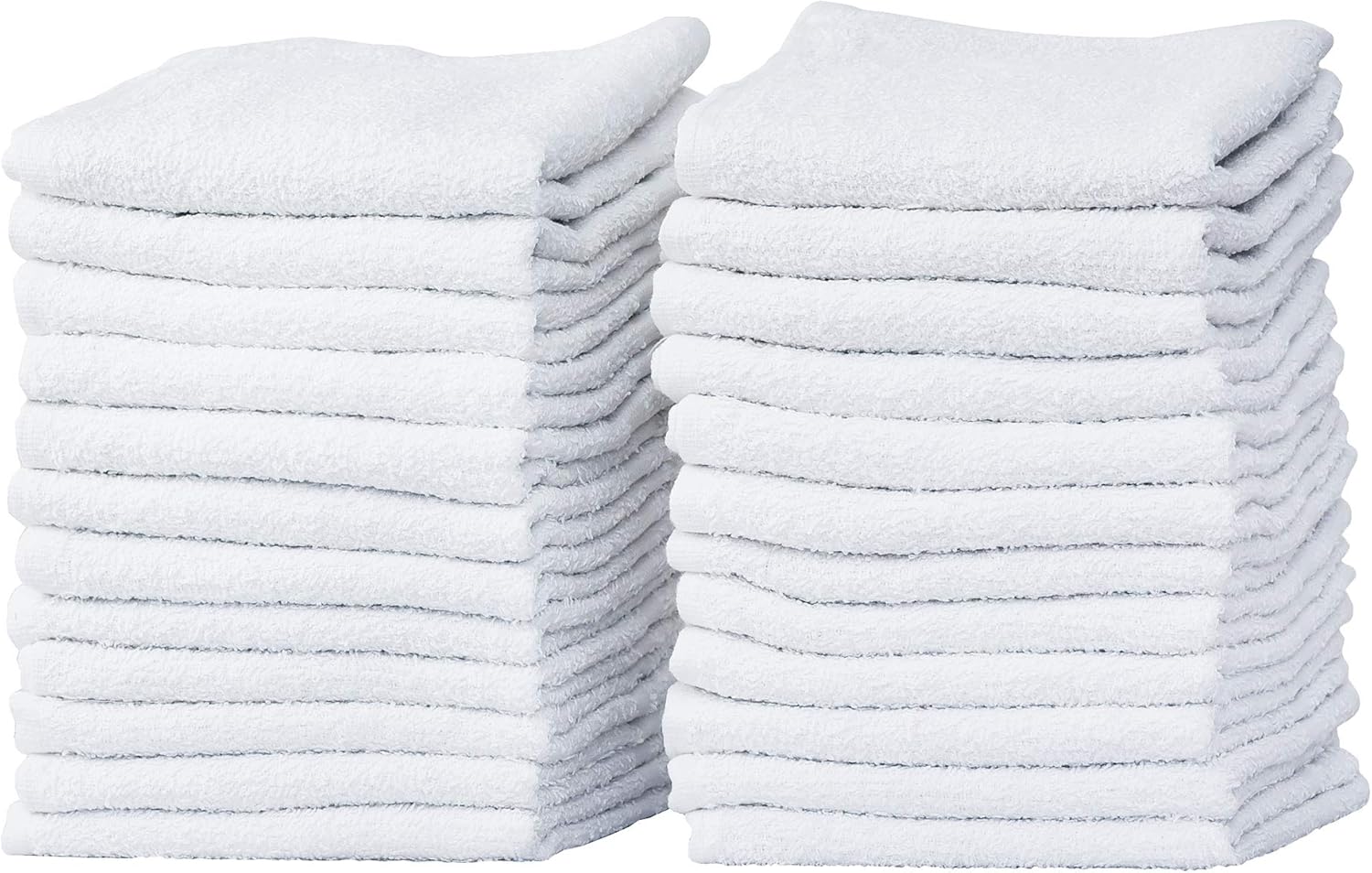 60-Pack White 100 Cotton Towel Washcloths