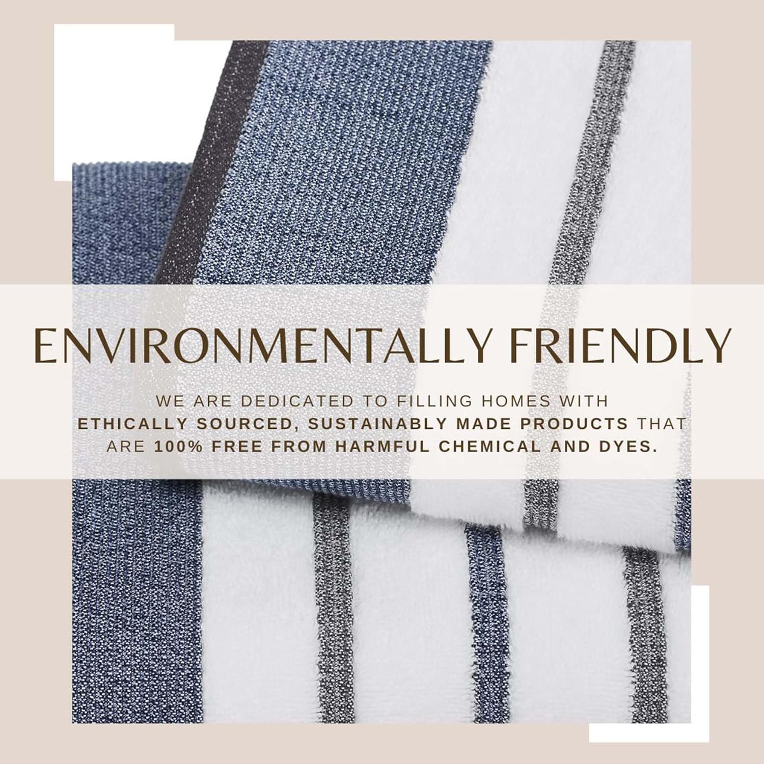 Luxurious Bath Towels Set - Moroccan BlueDecember Sky