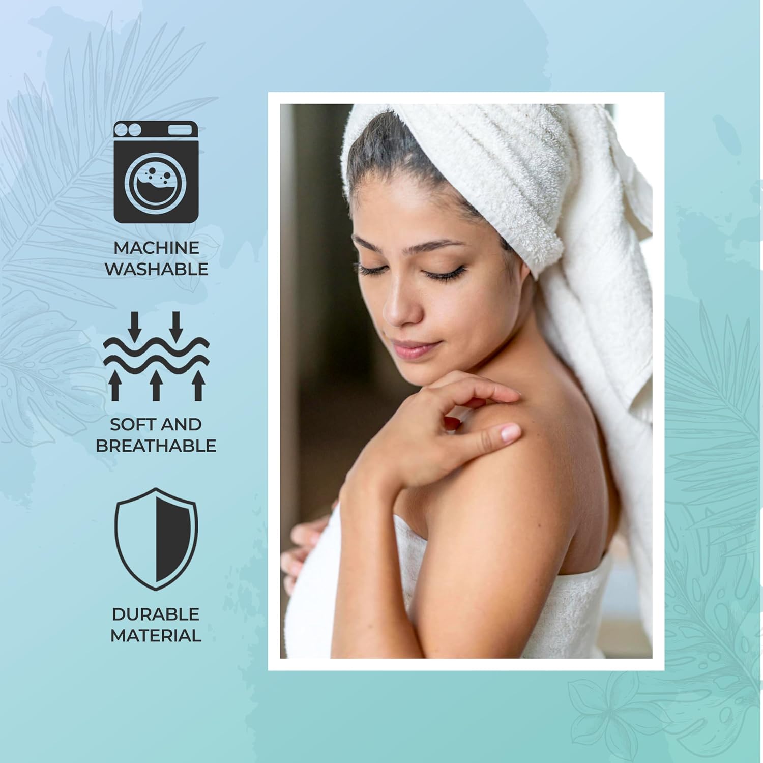 Superior 2-Piece Cotton Bath Towels