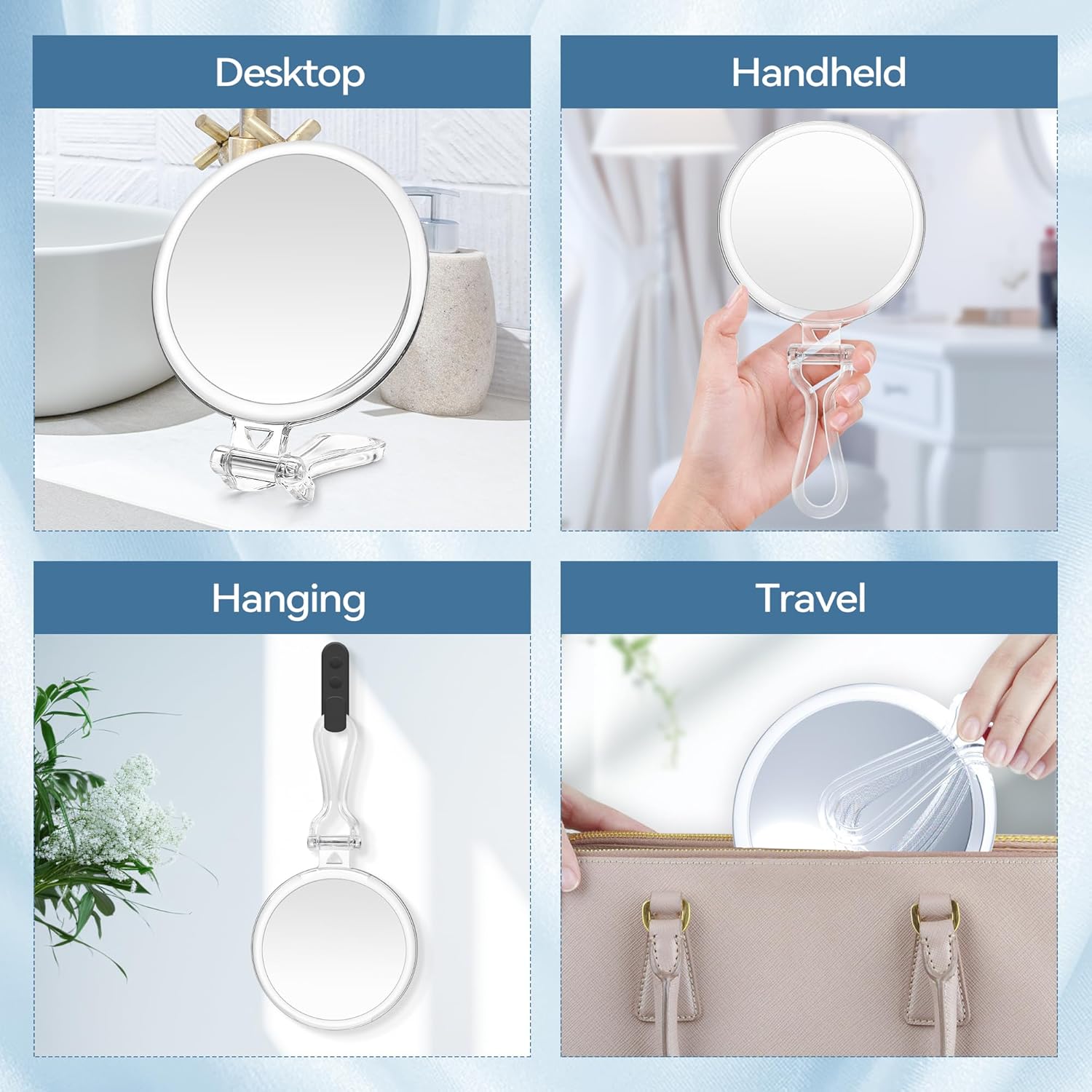 B Beauty Planet 30X Magnifying Mirror for Travel