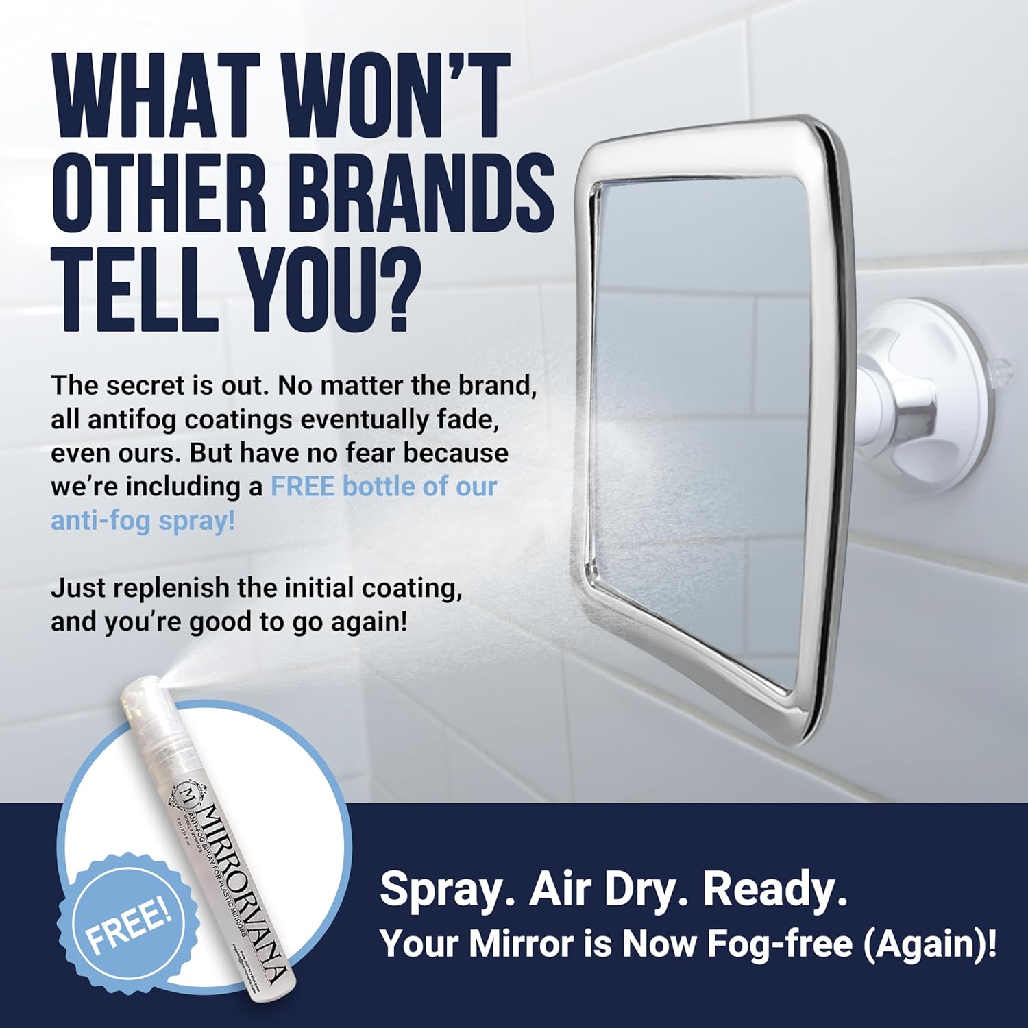 MirrorVana - Shave in Style with Fog-Free Fact