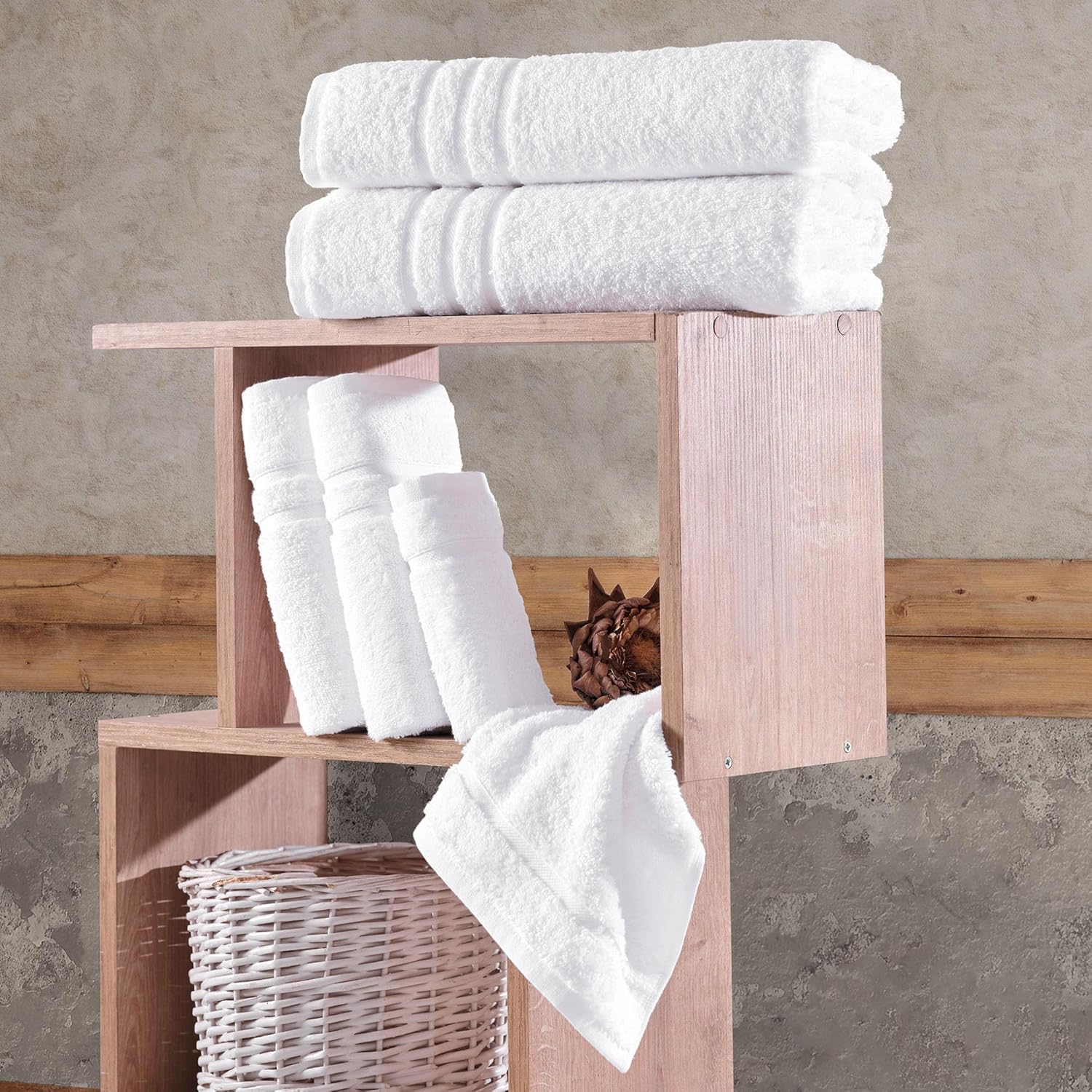 Perfect for everyday use soft Turkish cotton bath towels set