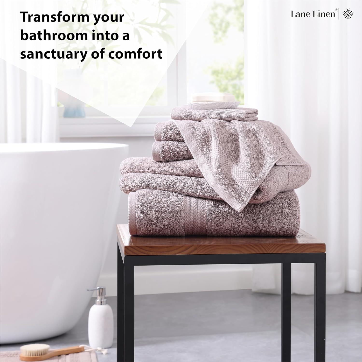 Luxury Cotton Towels Set for the Bathroom