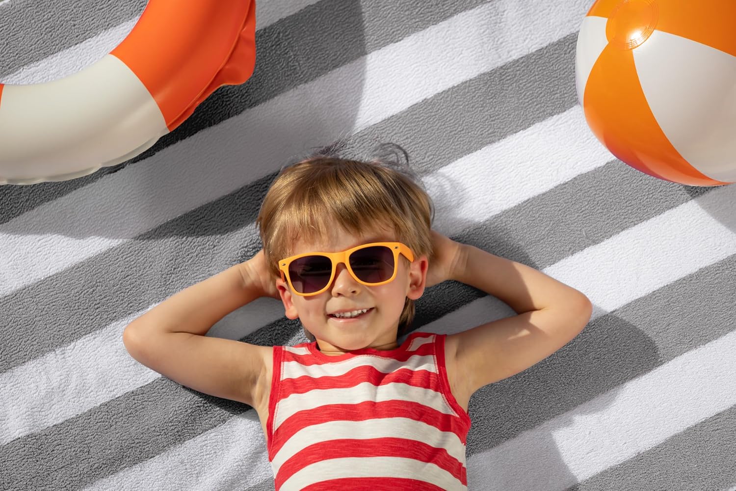 Utopia 4-Piece Cabana Beach Towels 30x60 inches