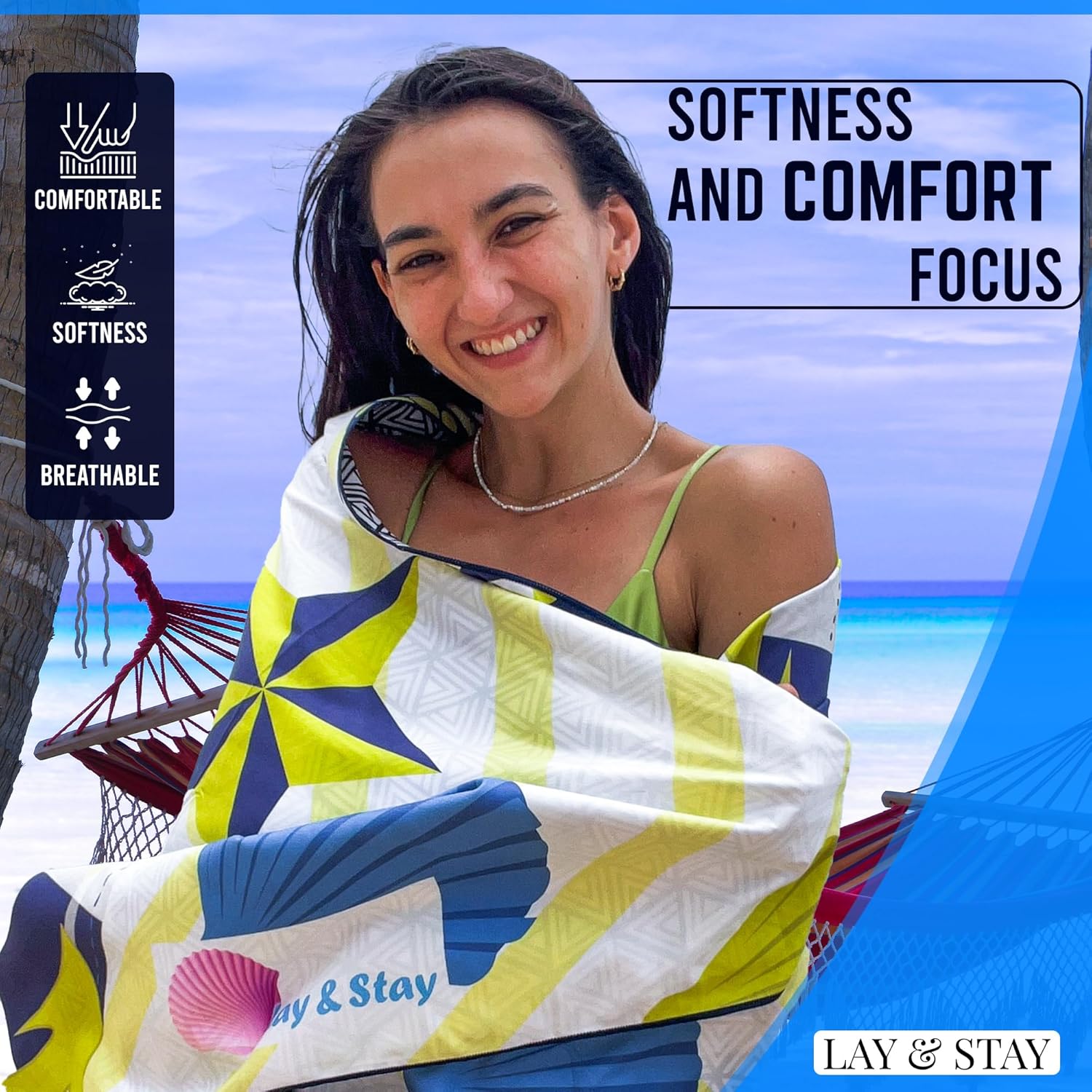 Lay Stay Sand Free Beach Blanket