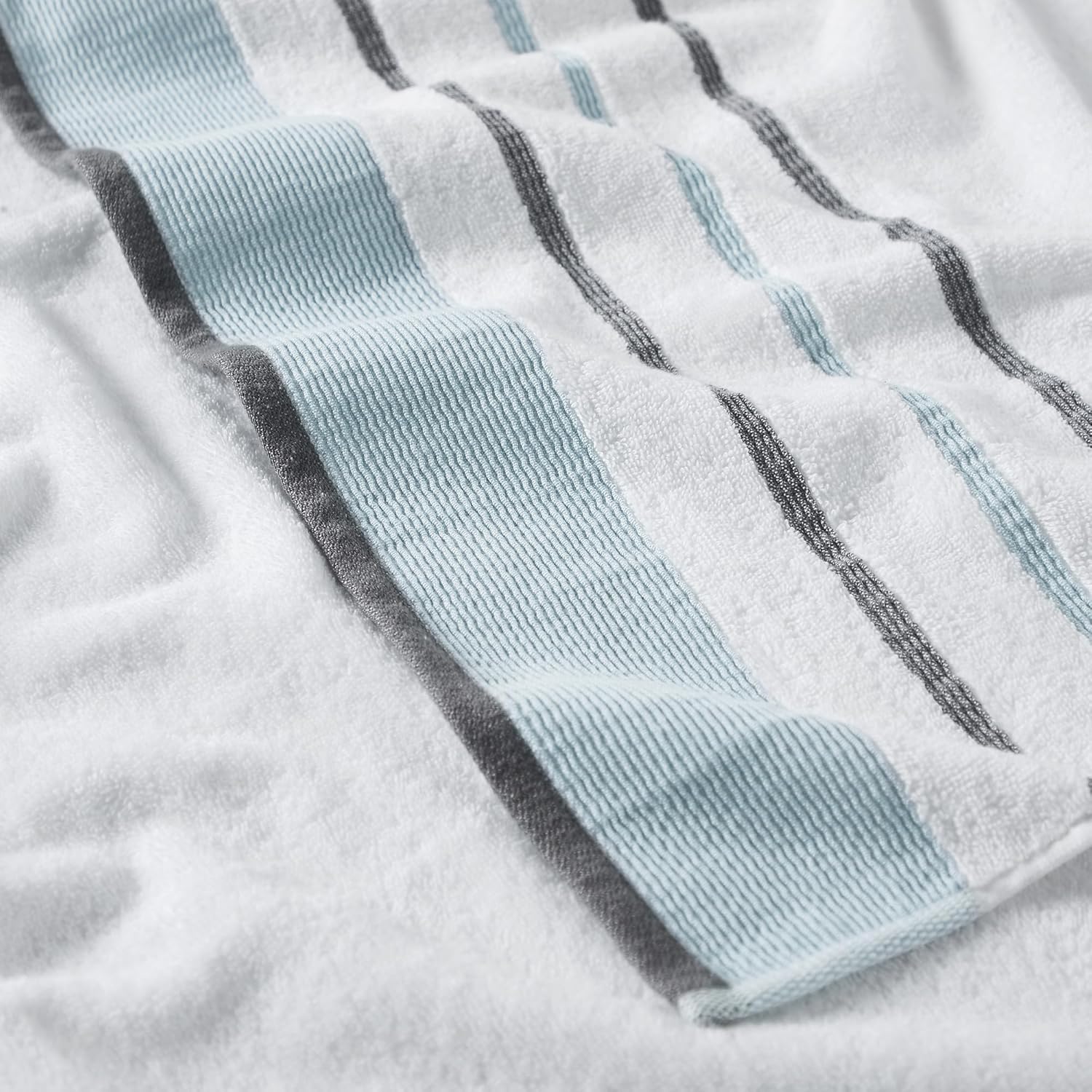 Luxurious Bath Towels Set - Combed Cotton 68x35 EucalyptusGrey