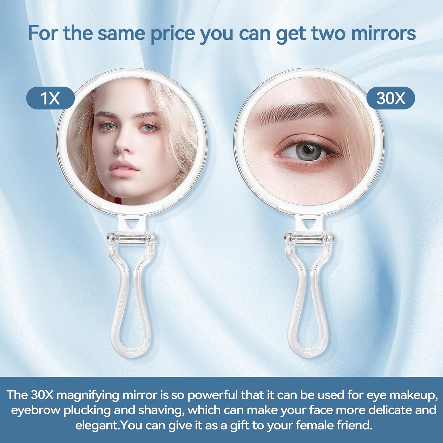 B Beauty Planet 30X Magnifying Mirror for Travel