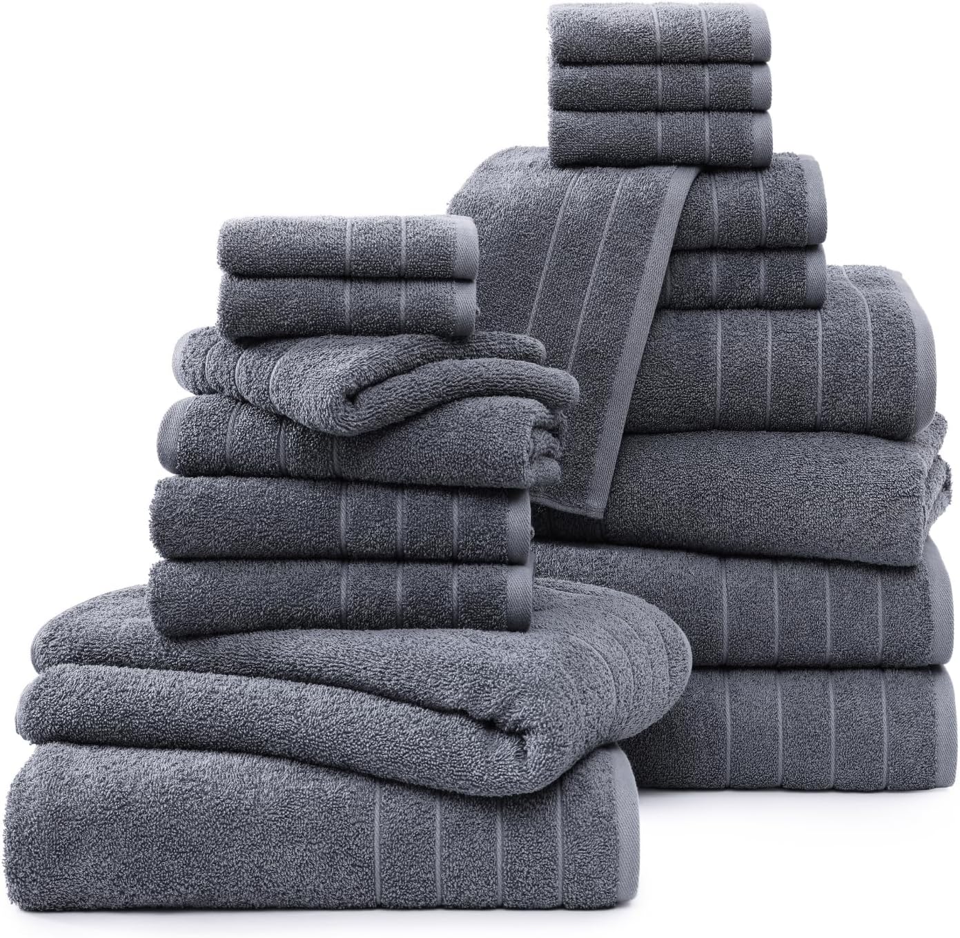 Casa Platino Bath Towels Set 18-Piece Premium Cotton Set