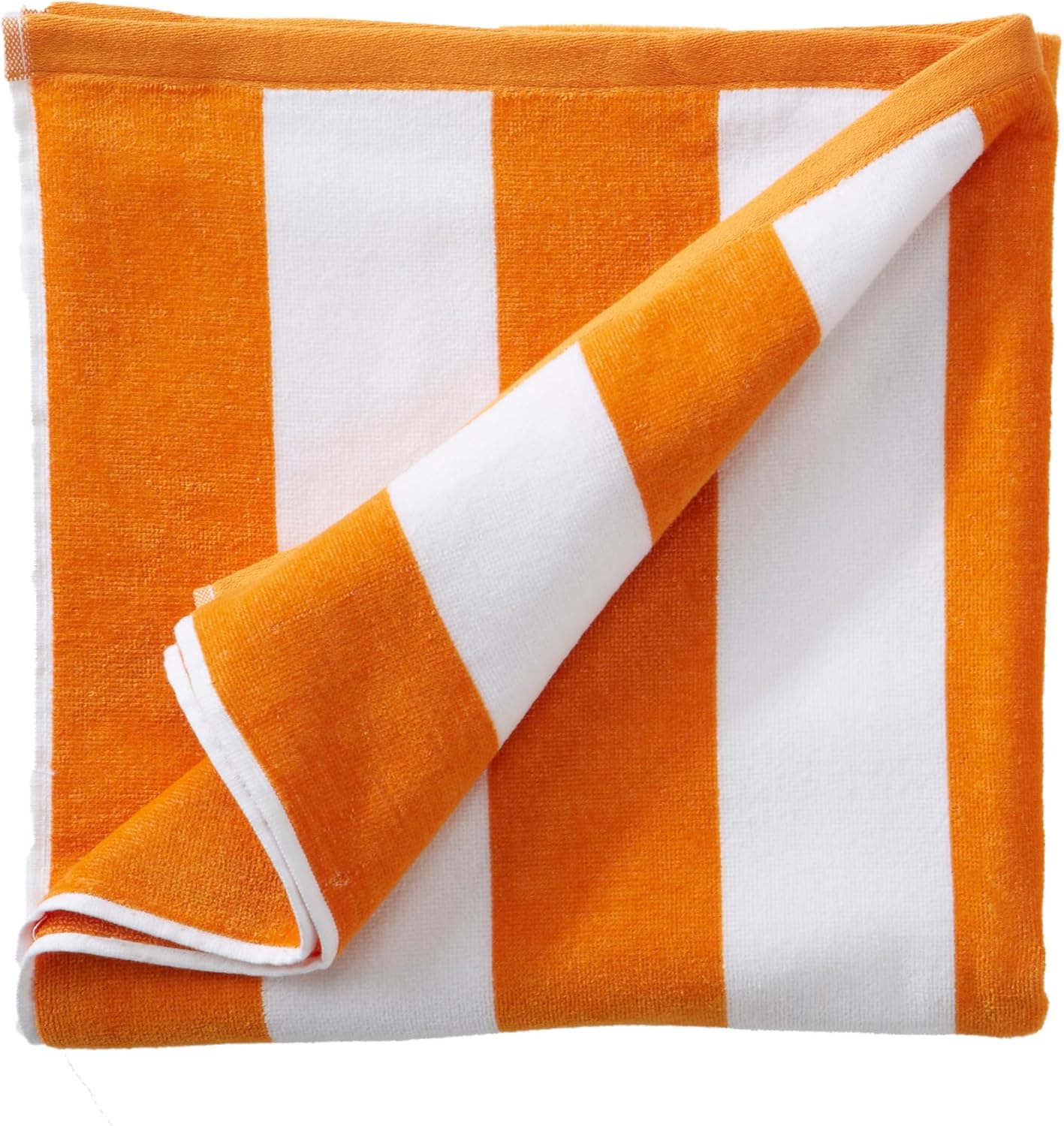 Great Bay Home Quik-Dry 100 Cotton Velour Oversized Beach Towel