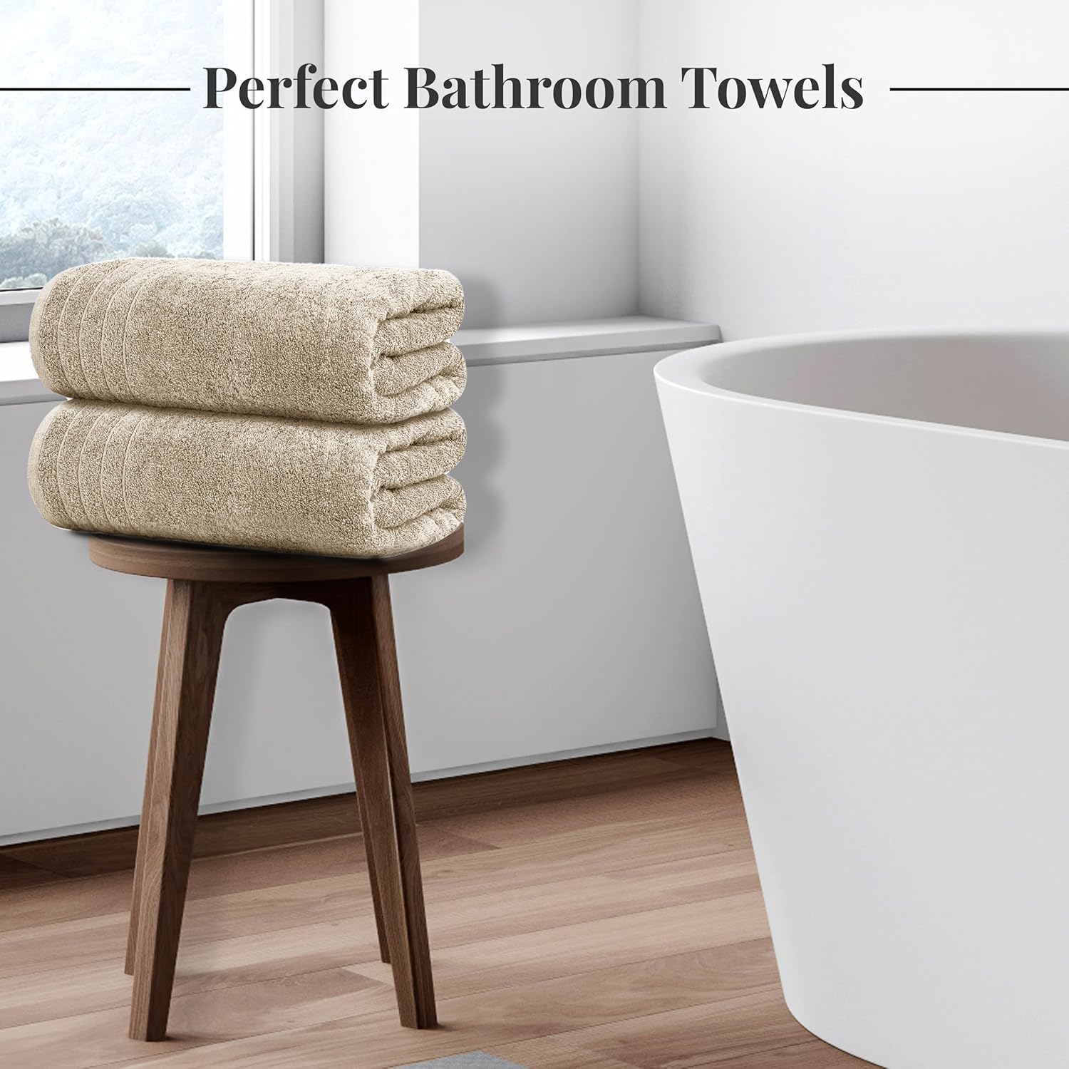 Lightweight 100 Cotton Towels Bath Set Perfect for Bathroom Use